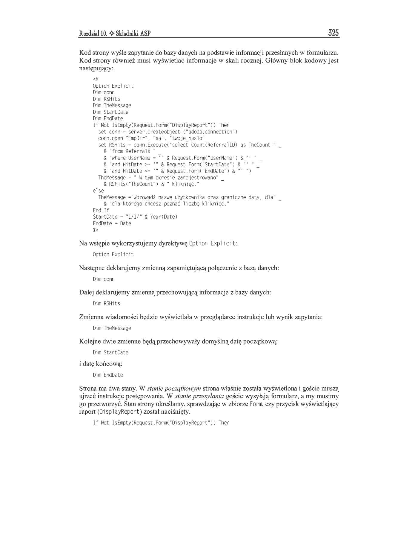 Fragment „ASP. Kompendium programisty” — strona 19 z 47