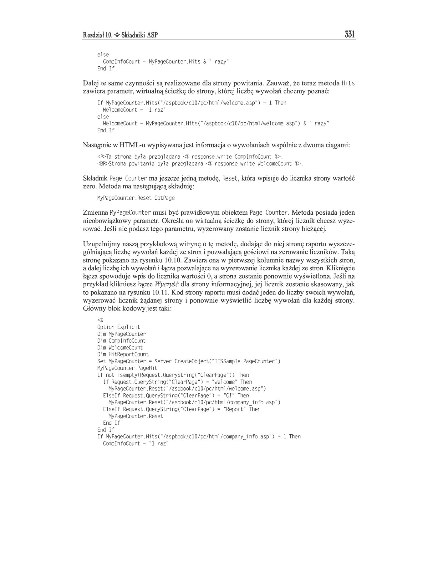 Fragment „ASP. Kompendium programisty” — strona 25 z 47