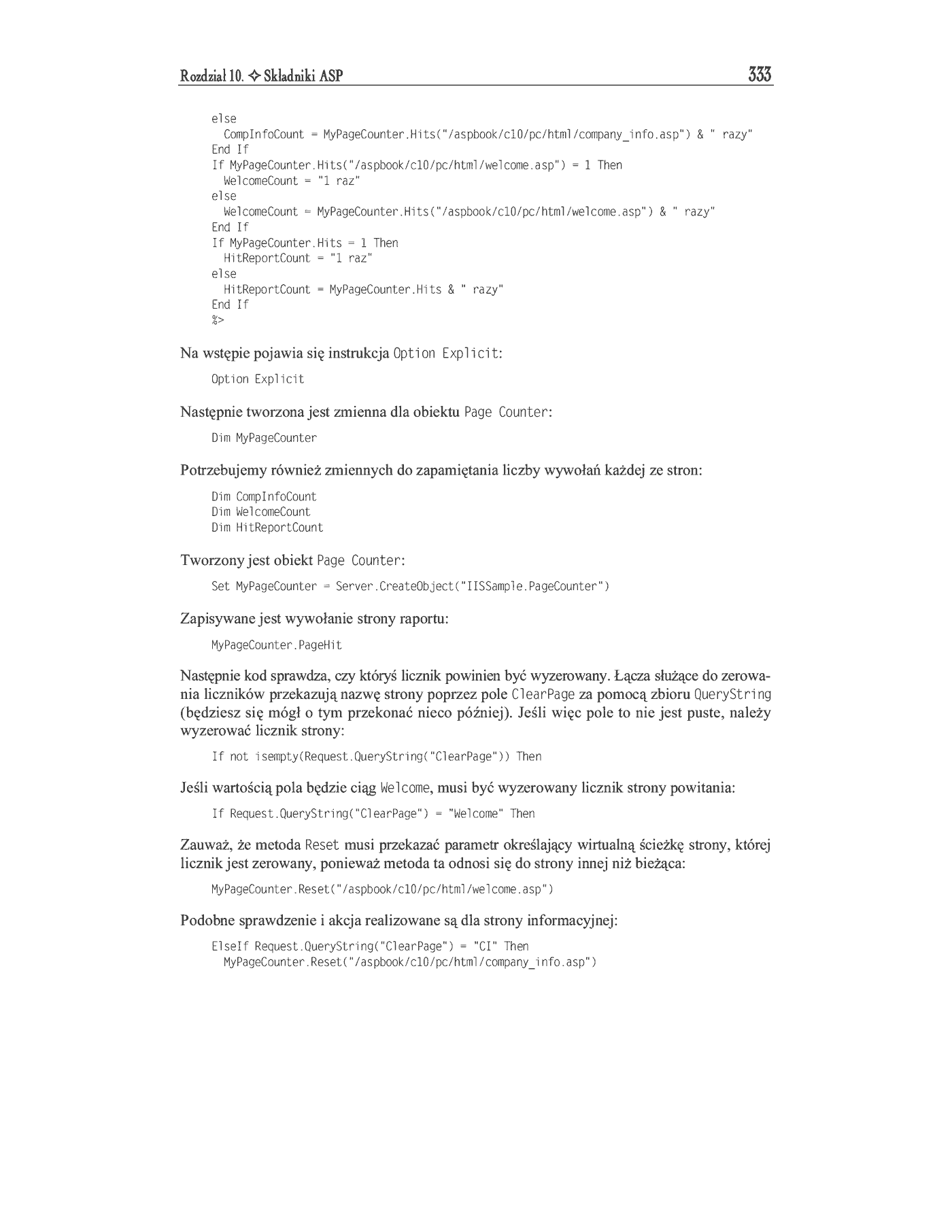 Fragment „ASP. Kompendium programisty” — strona 27 z 47