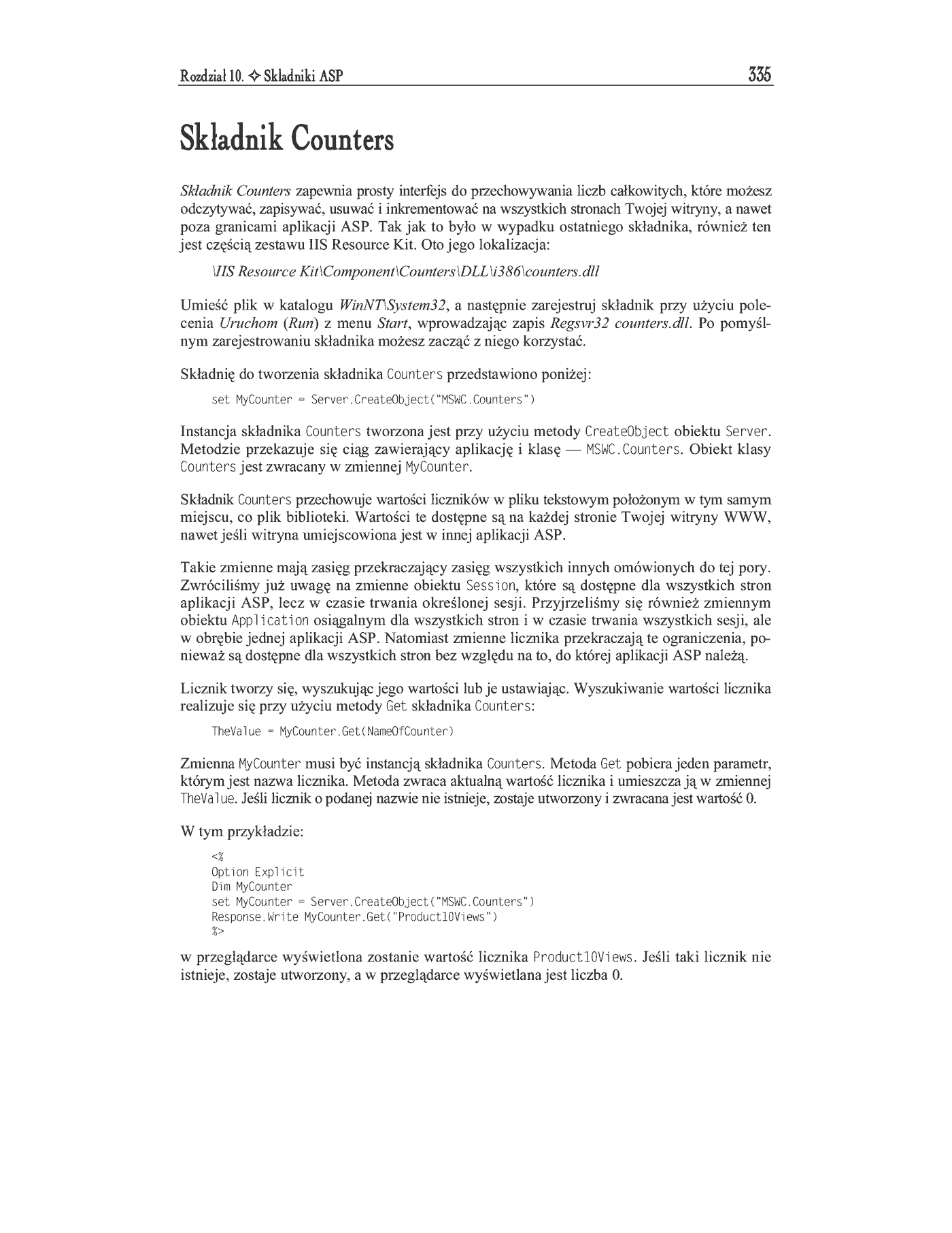 Fragment „ASP. Kompendium programisty” — strona 29 z 47