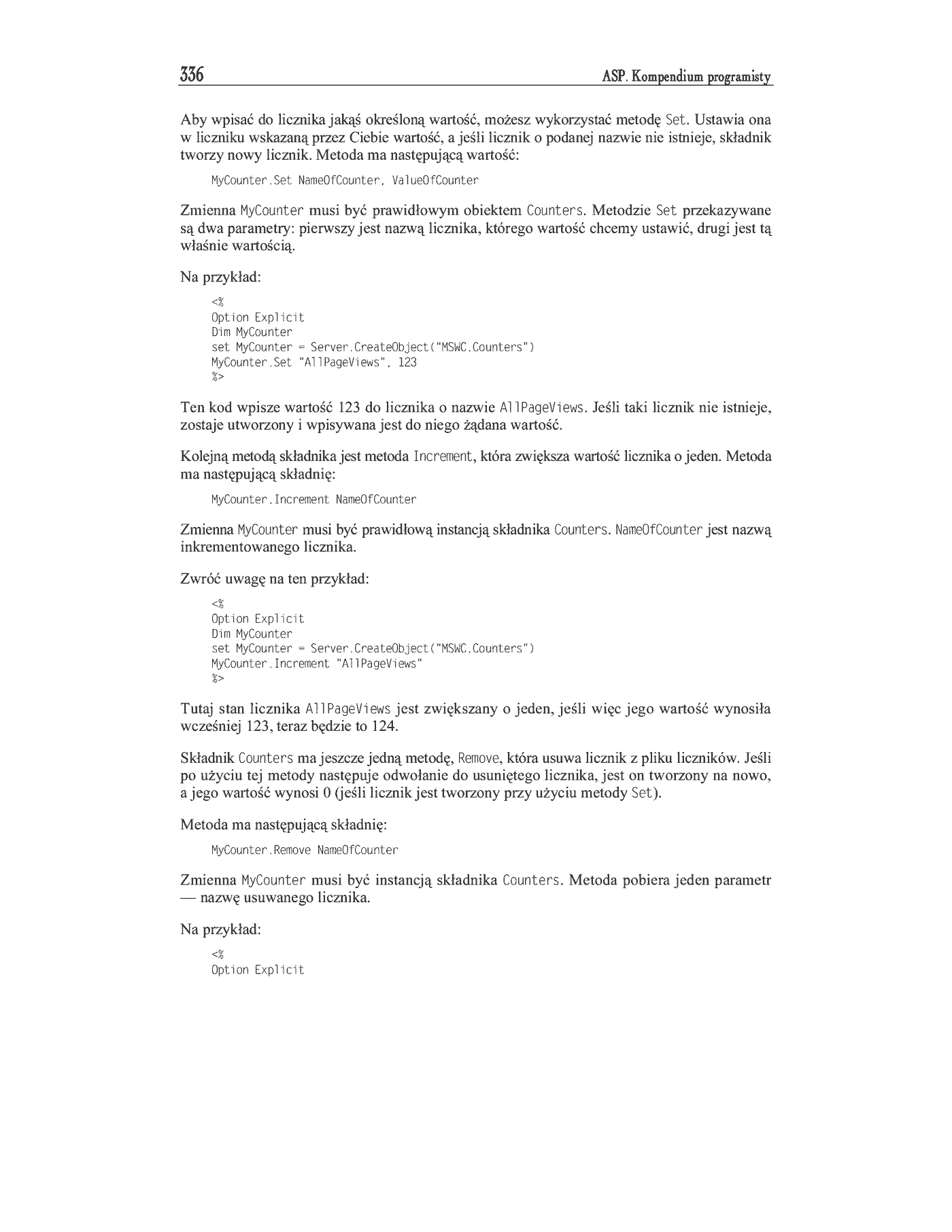 Fragment „ASP. Kompendium programisty” — strona 30 z 47