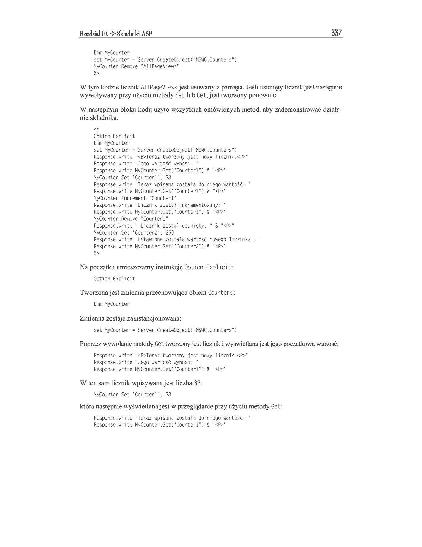Fragment „ASP. Kompendium programisty” — strona 31 z 47