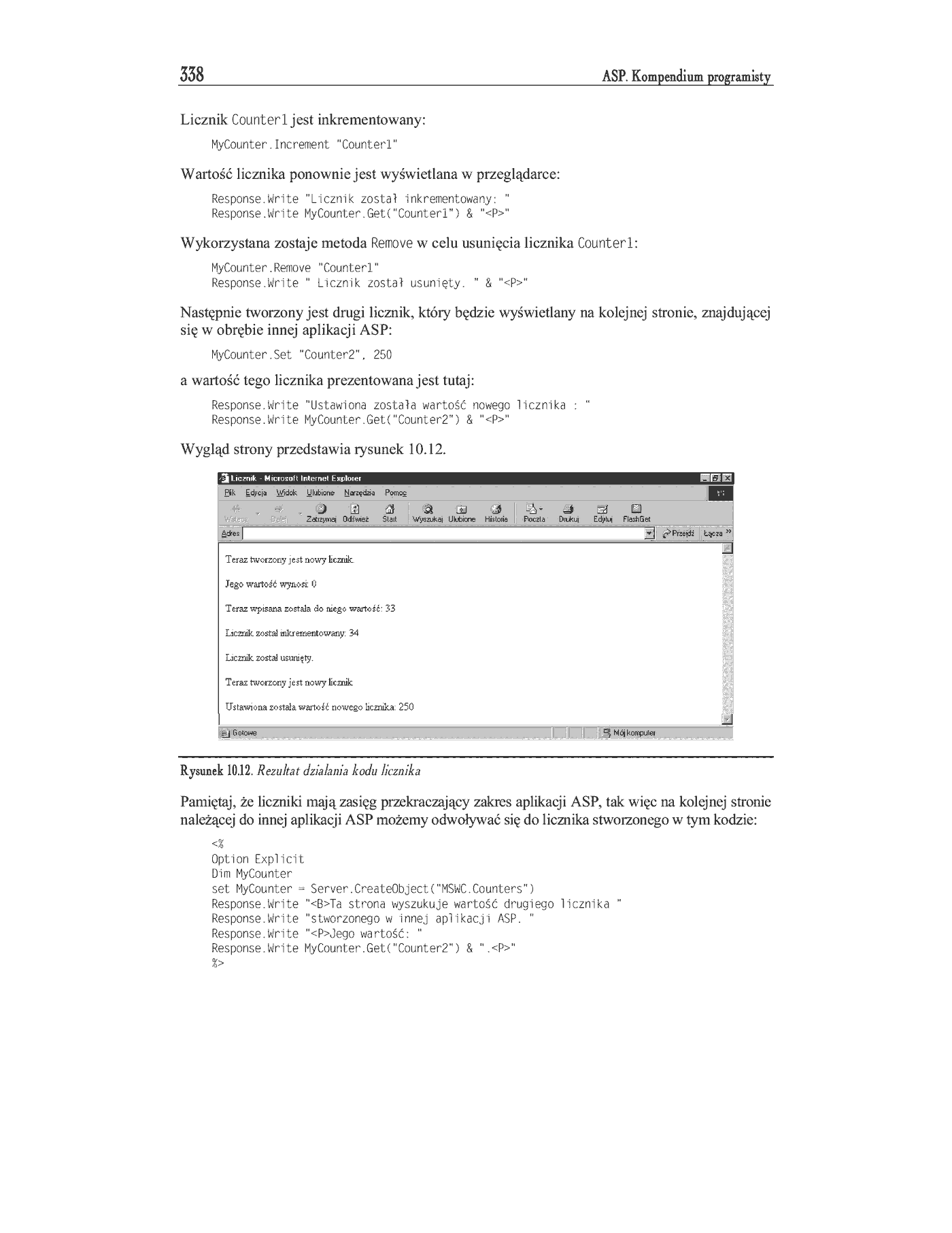 Fragment „ASP. Kompendium programisty” — strona 32 z 47