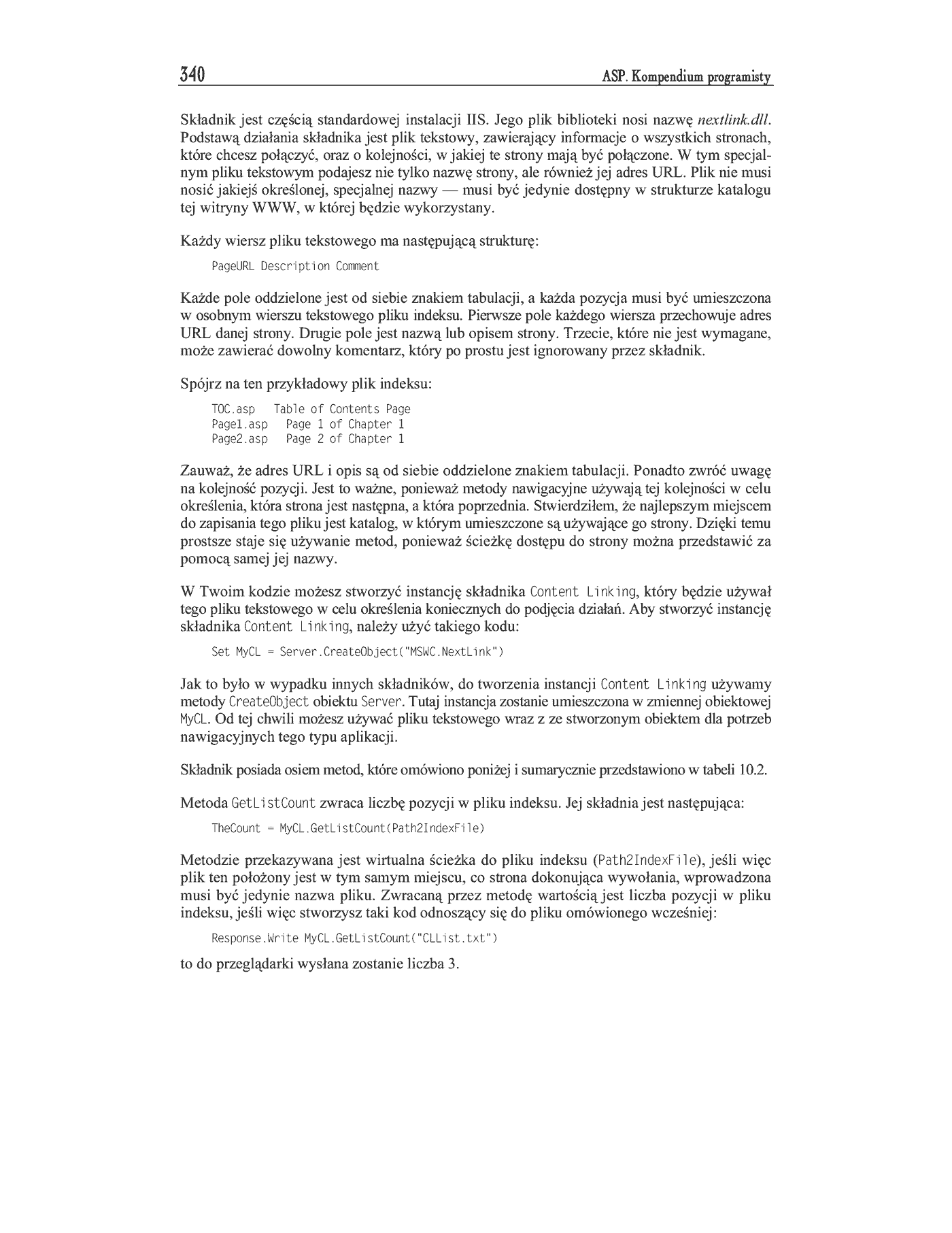 Fragment „ASP. Kompendium programisty” — strona 34 z 47