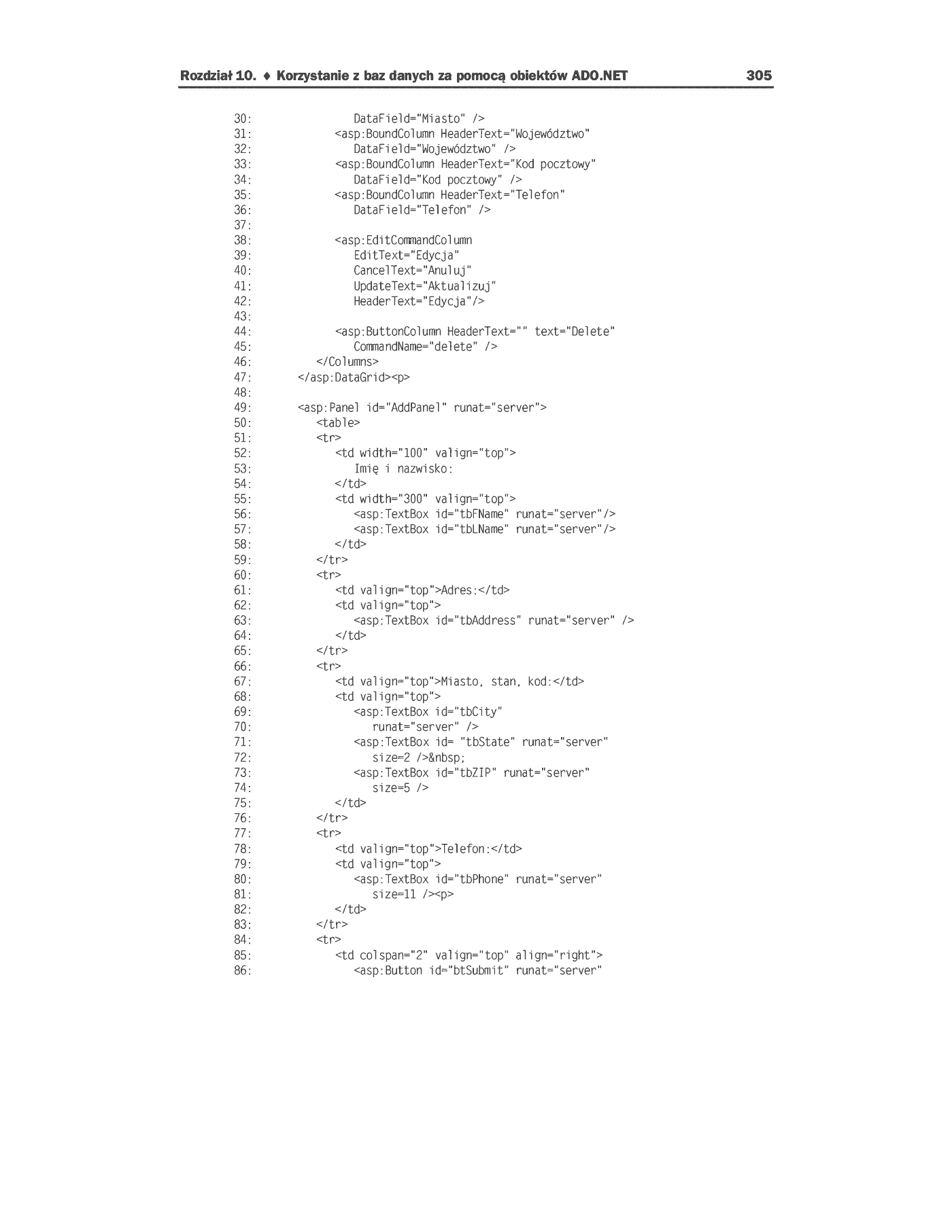 Fragment „ASP.NET dla każdego” — strona 36 z 45