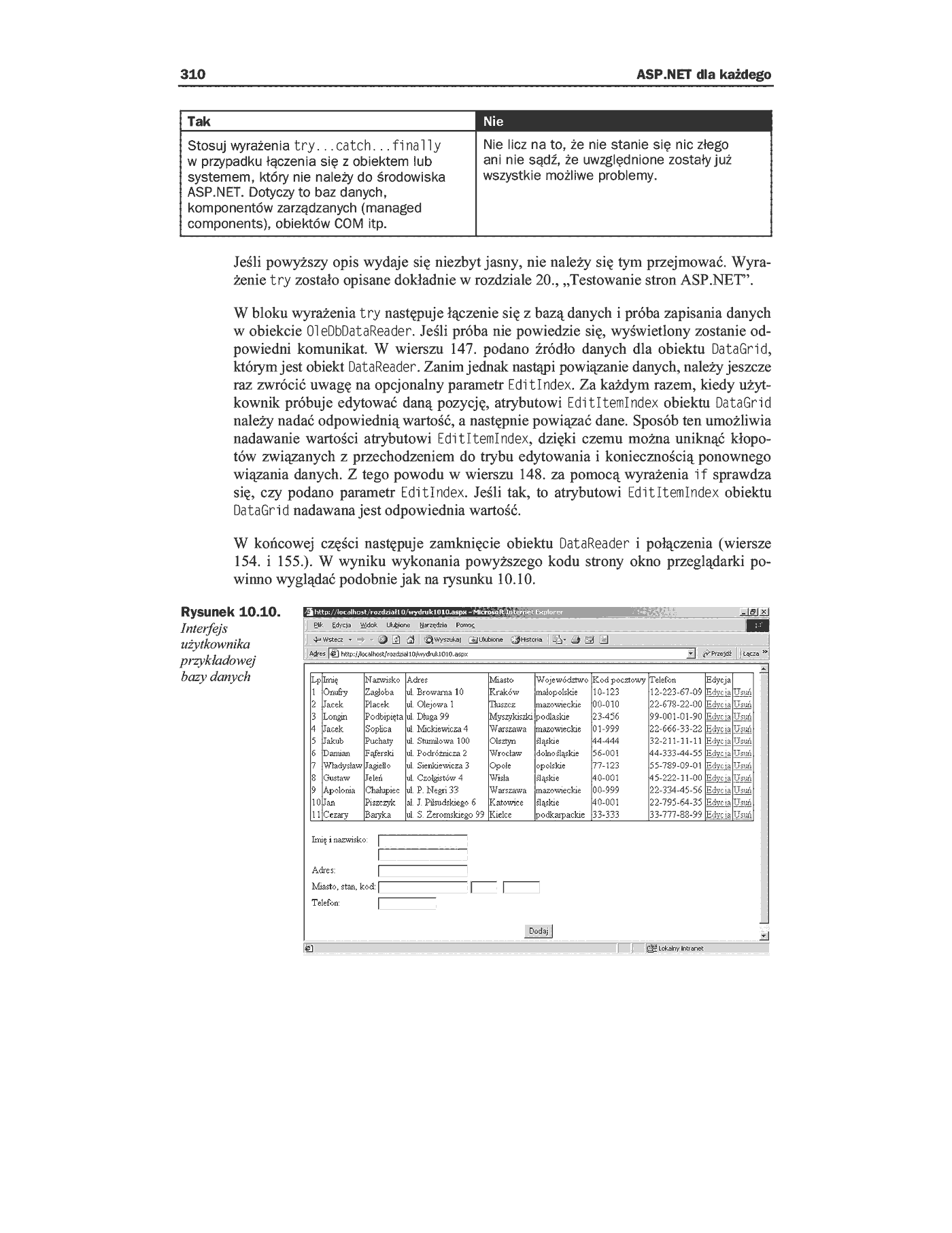 Fragment „ASP.NET dla każdego” — strona 41 z 45