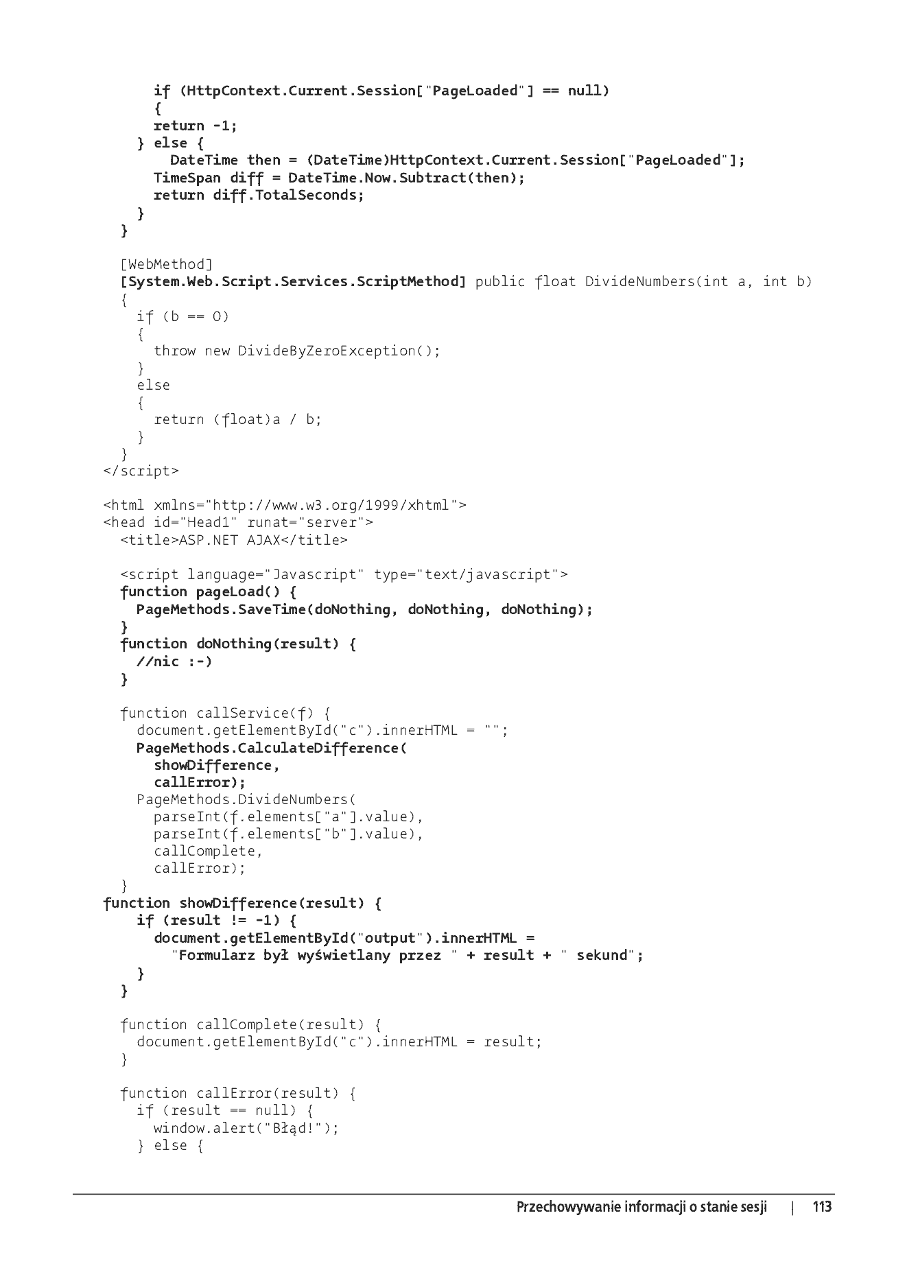 Fragment „ASP.NET AJAX. Programowanie w nurcie Web 2.0” — strona 17 z 33