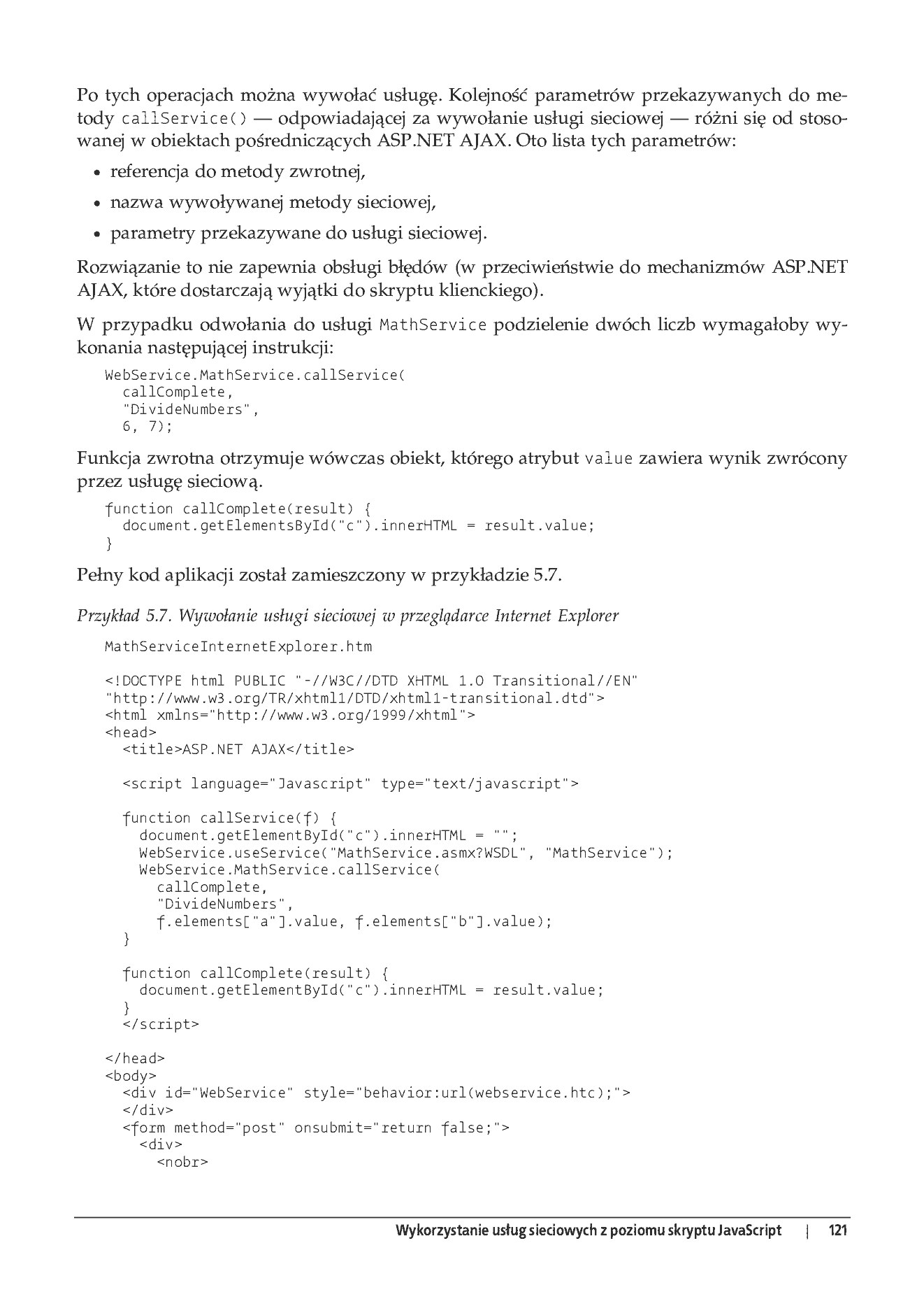 Fragment „ASP.NET AJAX. Programowanie w nurcie Web 2.0” — strona 25 z 33