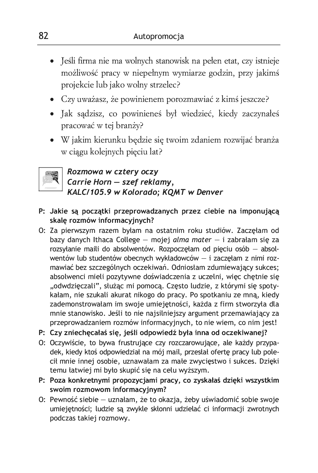 Fragment „Autopromocja. Pokaż, na co Cię stać - szefowi, podwładnym i klientom” — strona 18 z 28