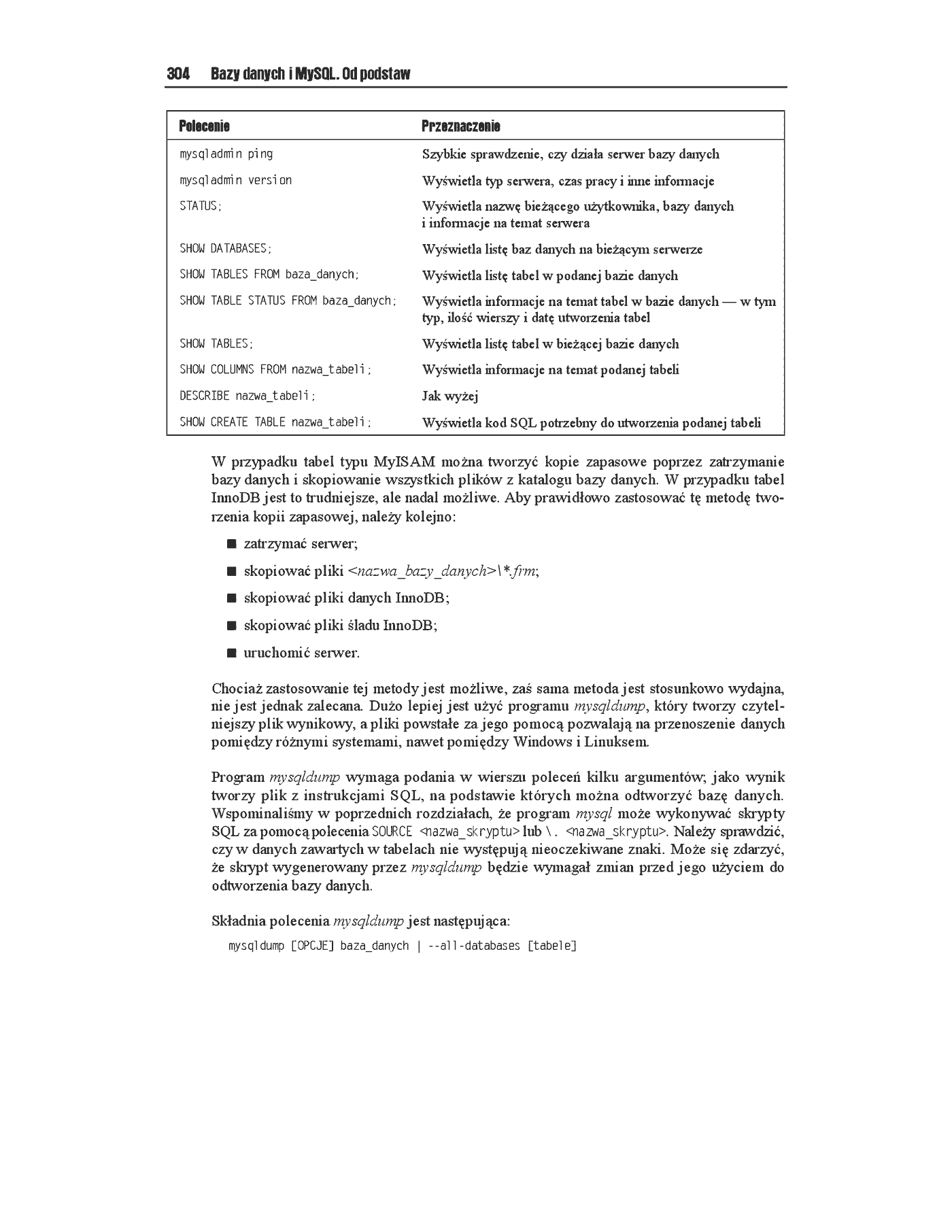 Fragment „Bazy danych i MySQL. Od podstaw” — strona 34 z 37