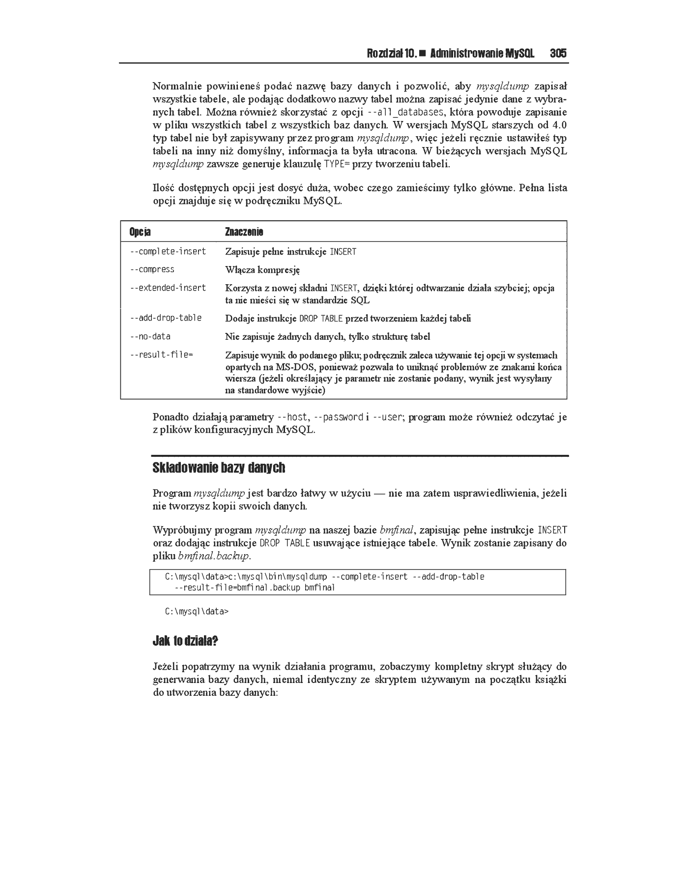 Fragment „Bazy danych i MySQL. Od podstaw” — strona 35 z 37
