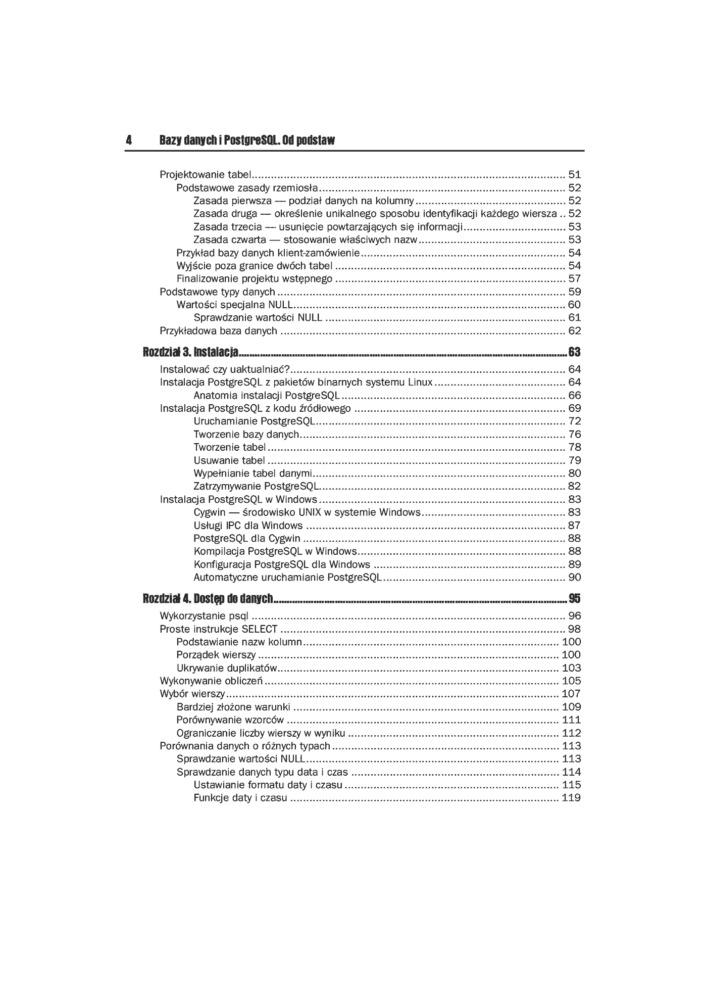 Fragment „Bazy danych i PostgreSQL. Od podstaw” — strona 3 z 39