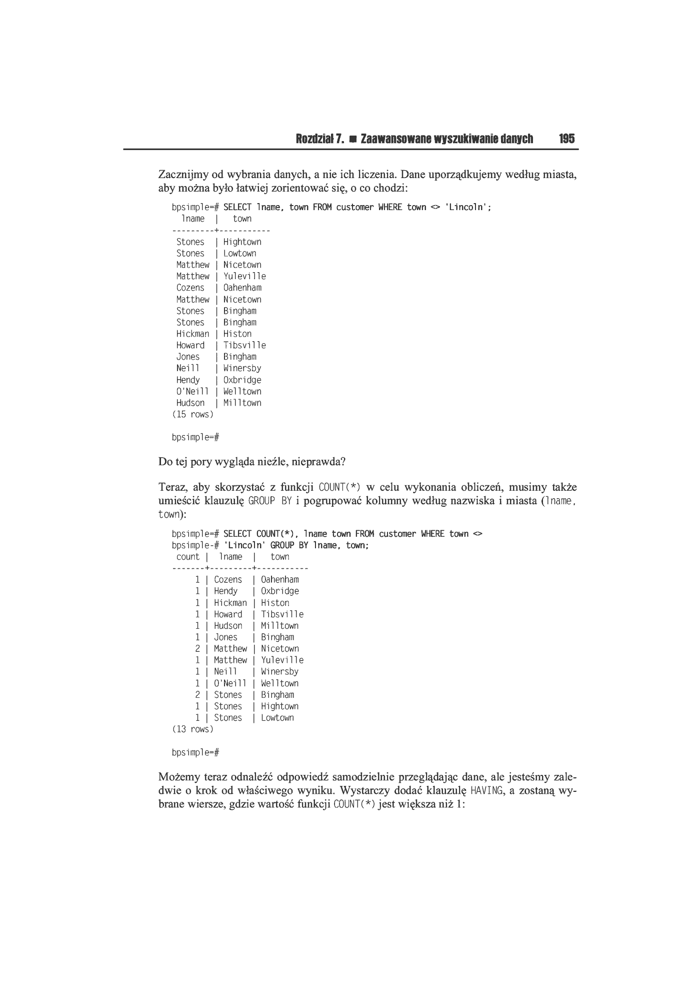 Fragment „Bazy danych i PostgreSQL. Od podstaw” — strona 19 z 39
