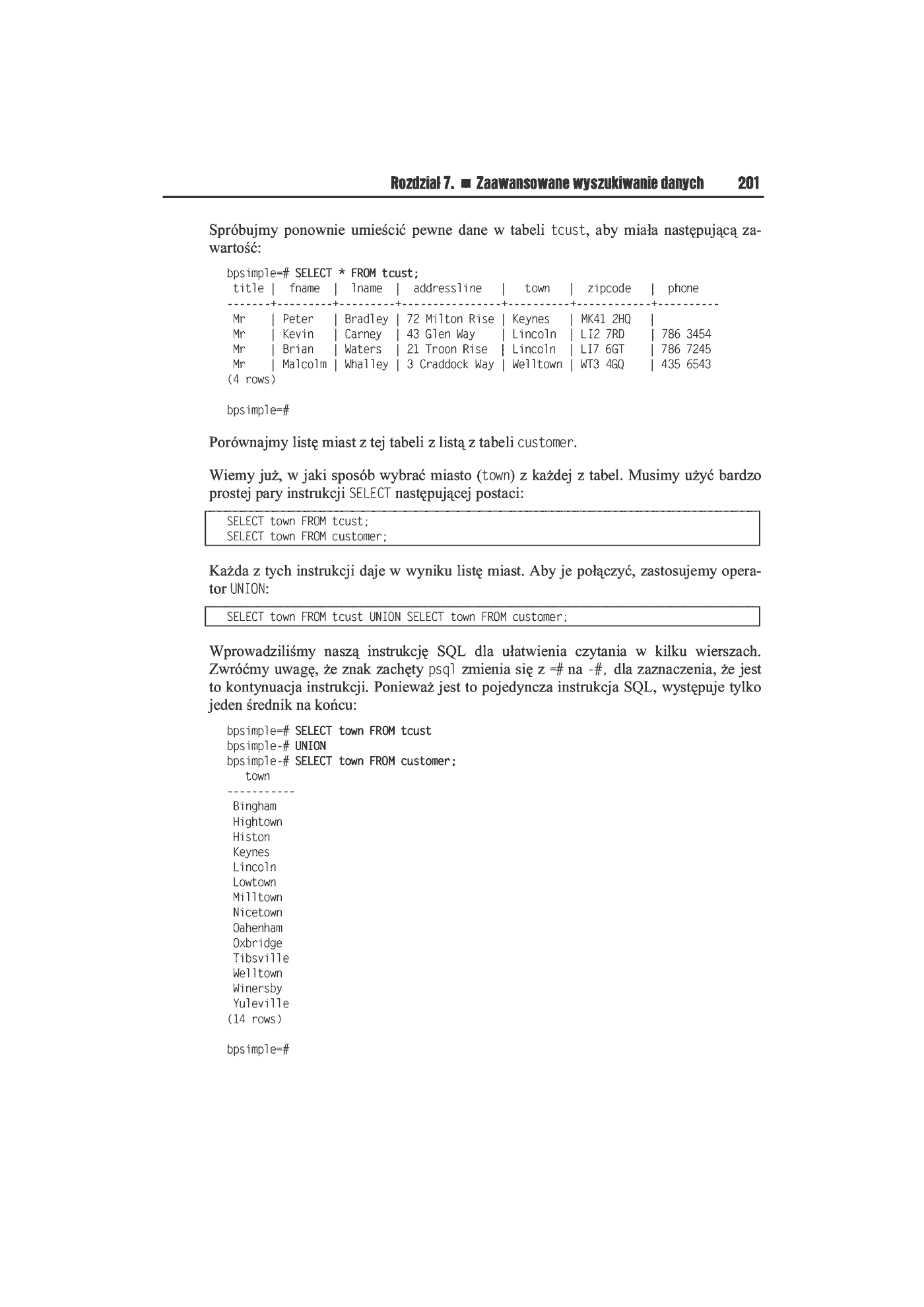Fragment „Bazy danych i PostgreSQL. Od podstaw” — strona 25 z 39