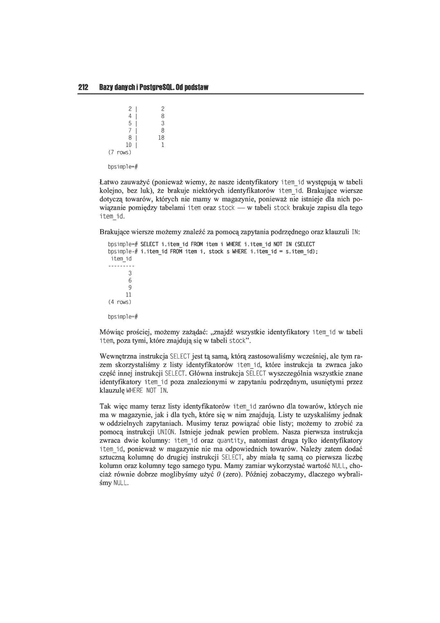 Fragment „Bazy danych i PostgreSQL. Od podstaw” — strona 36 z 39