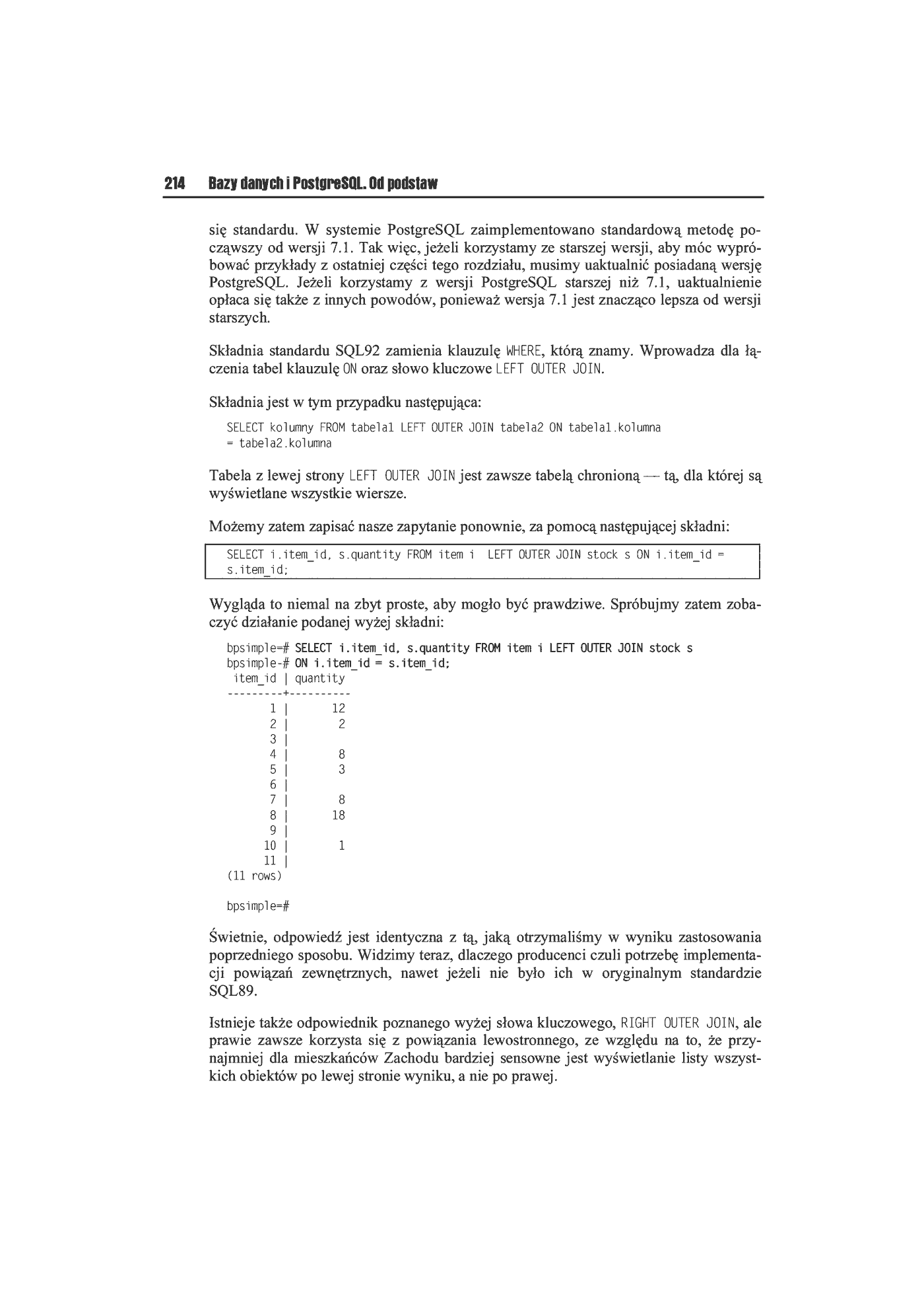 Fragment „Bazy danych i PostgreSQL. Od podstaw” — strona 38 z 39