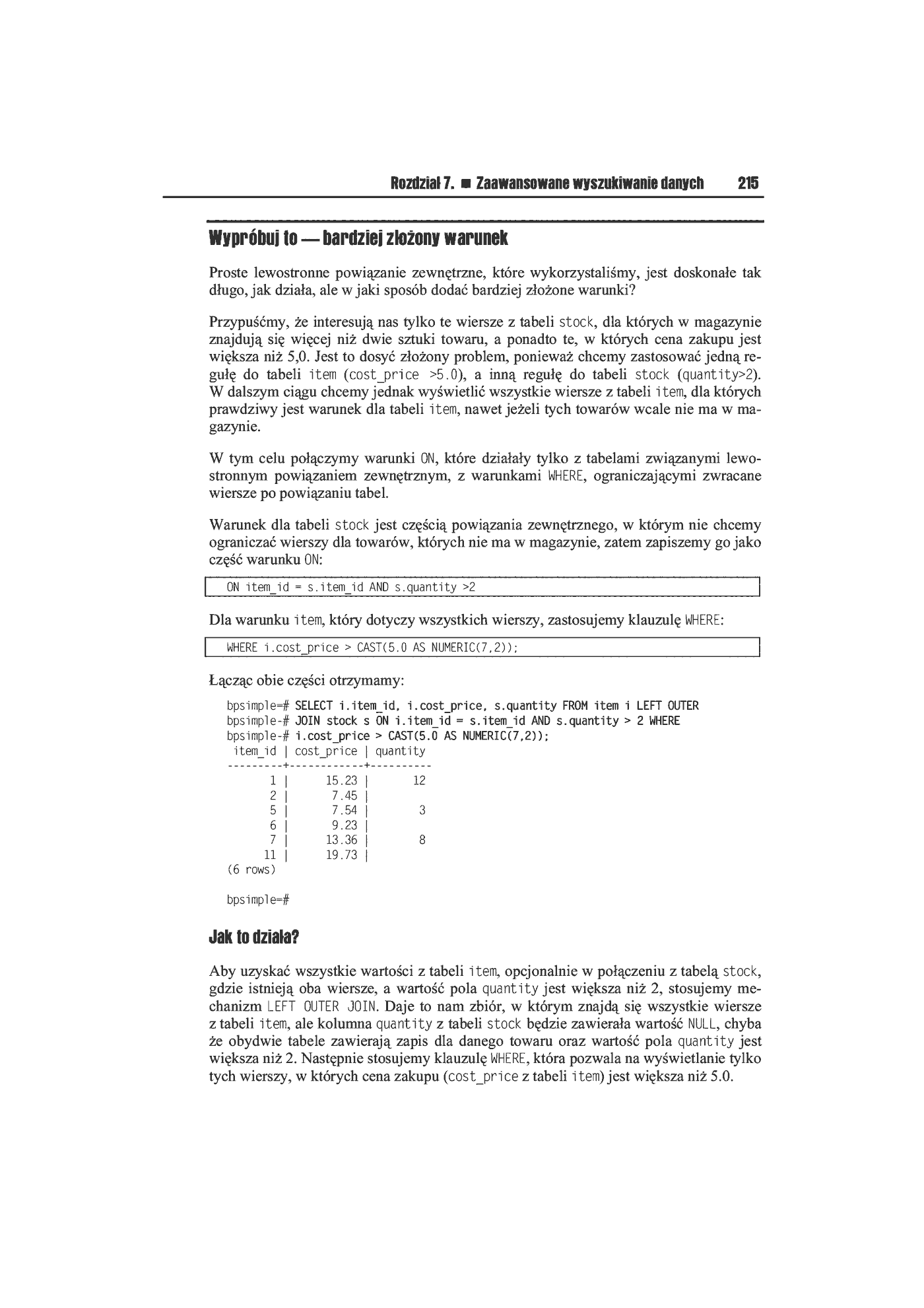 Fragment „Bazy danych i PostgreSQL. Od podstaw” — strona 39 z 39