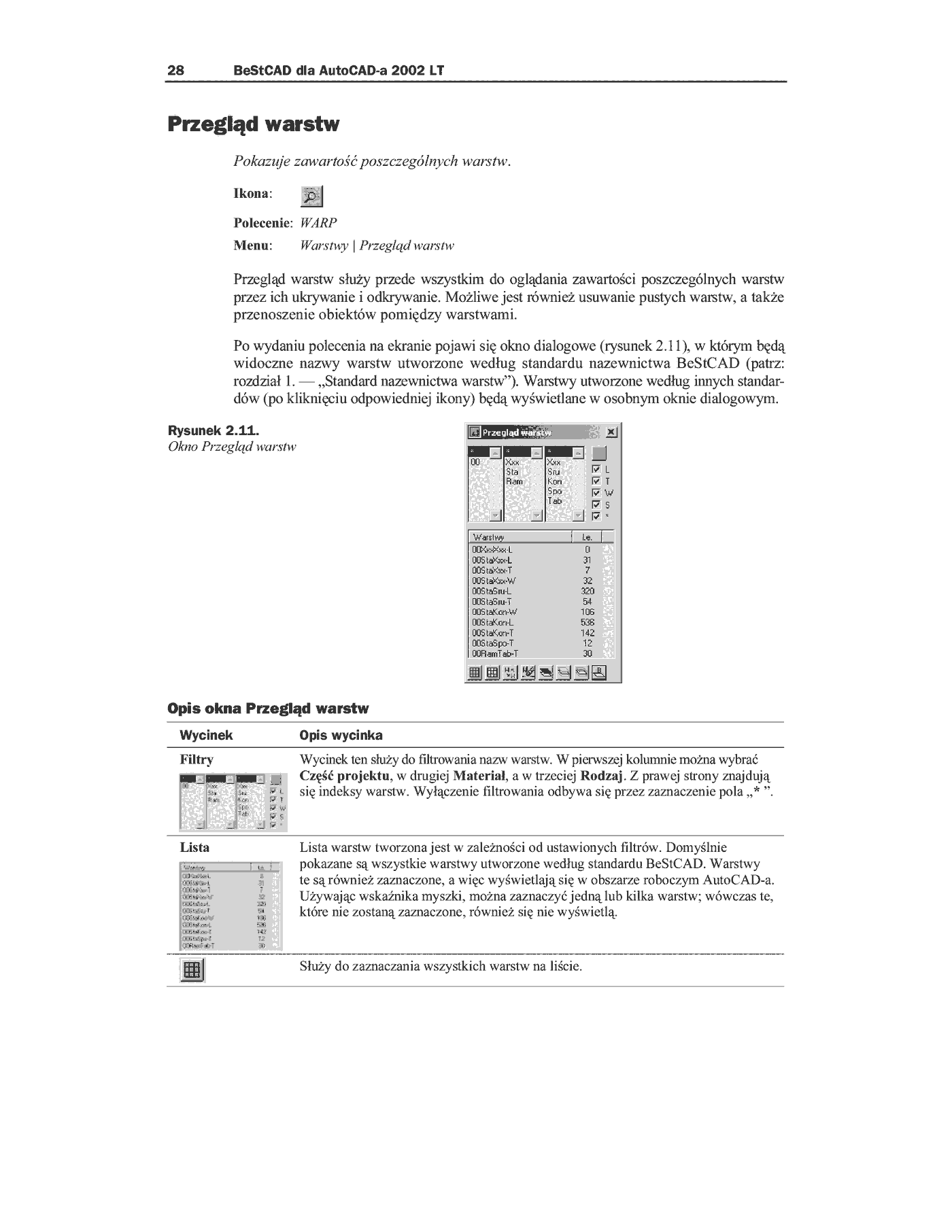 Fragment „BeStCAD dla AutoCAD-a 2002 LT” — strona 10 z 12
