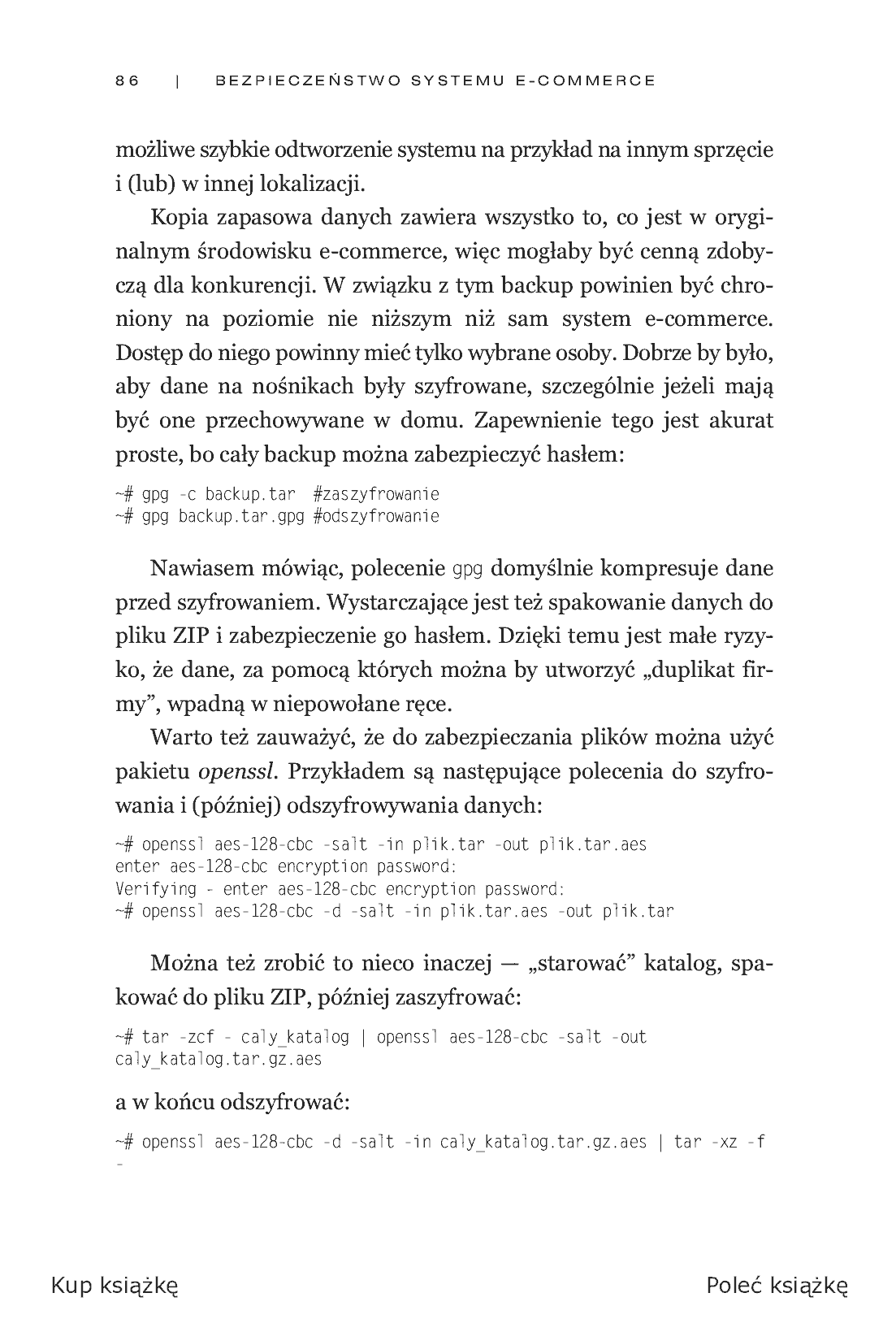 Fragment „Bezpieczeństwo systemu e-commerce, czyli jak bez ryzyka prowadzić biznes w internecie” — strona 16 z 21
