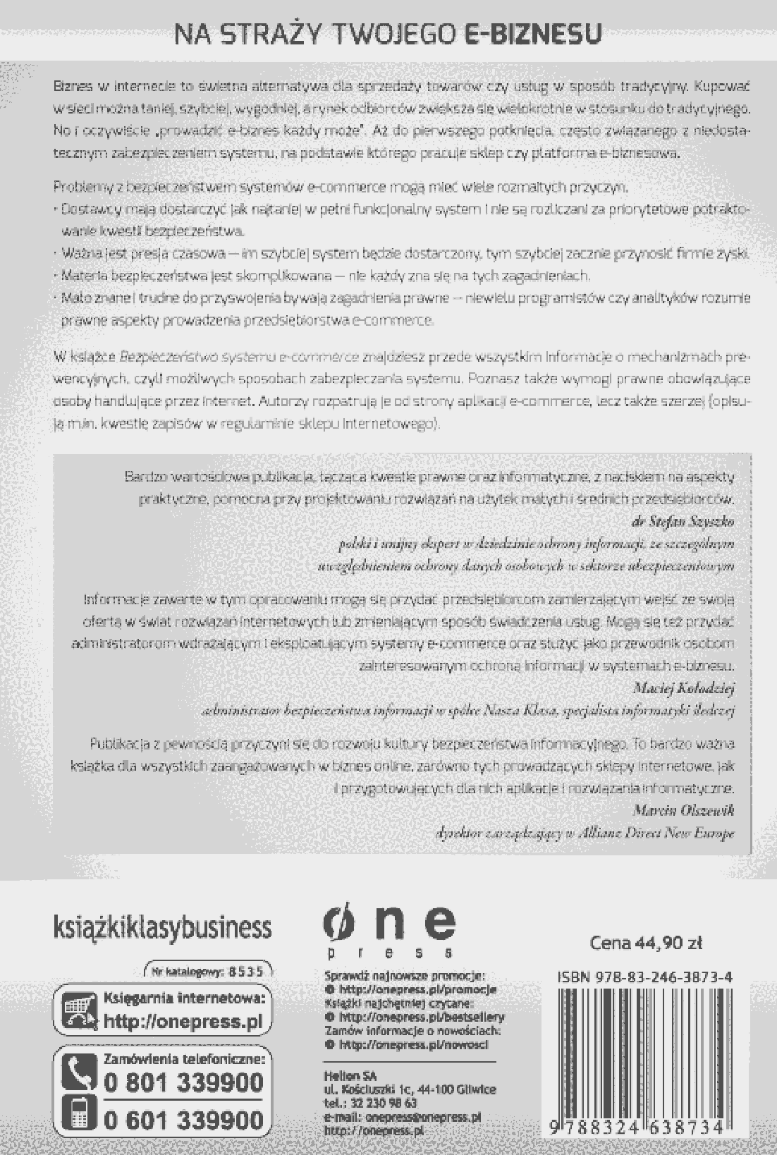 Fragment „Bezpieczeństwo systemu e-commerce, czyli jak bez ryzyka prowadzić biznes w internecie” — strona 21 z 21