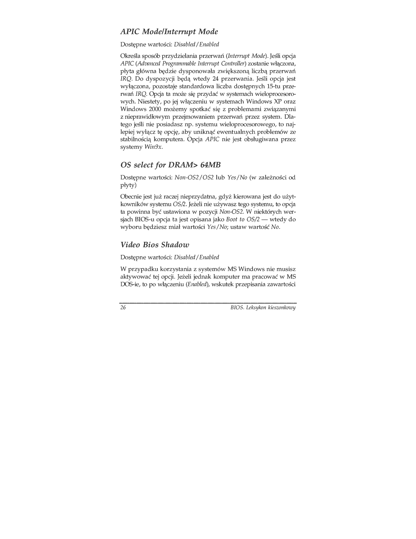Fragment „BIOS. Leksykon kieszonkowy” — strona 19 z 20
