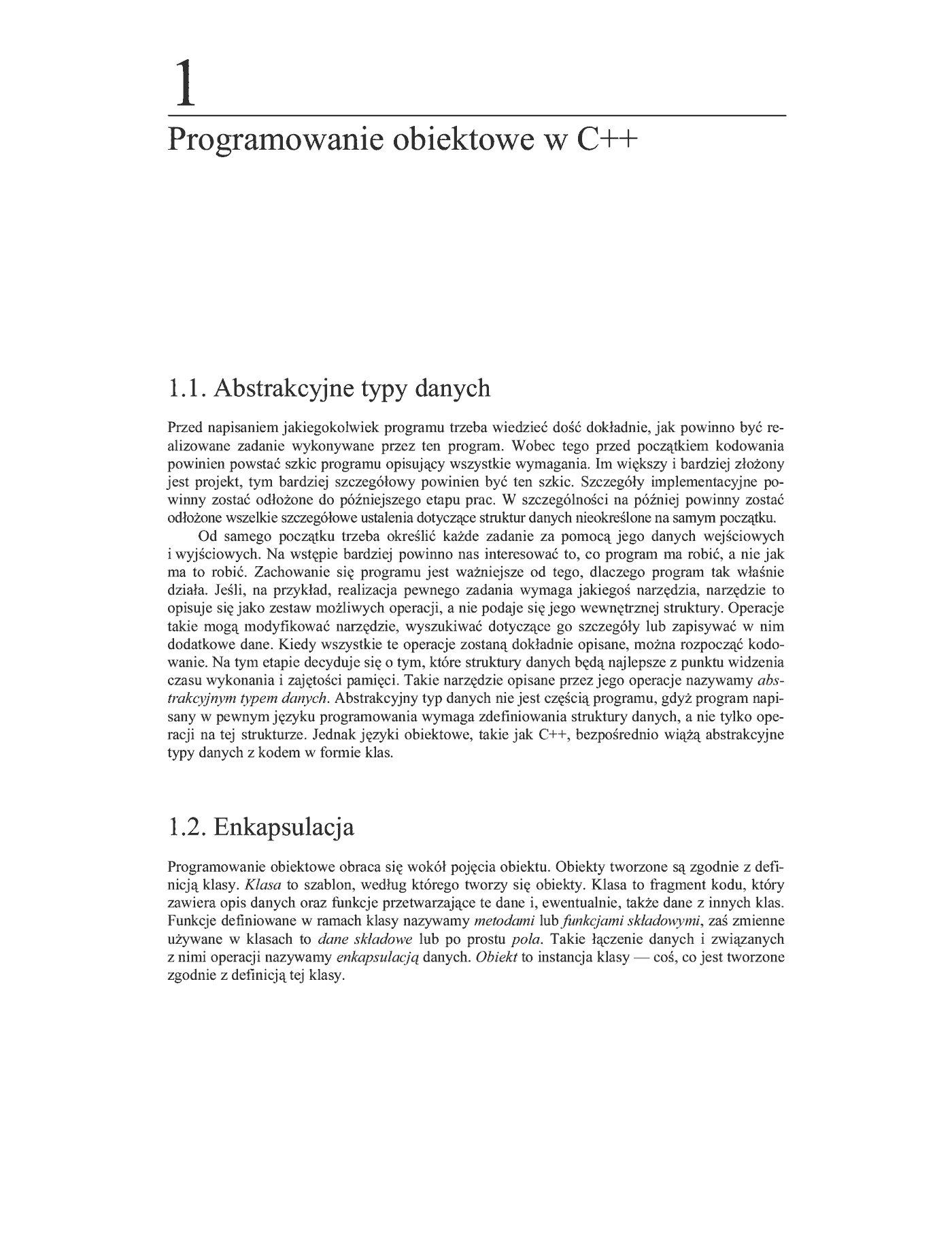 Fragment „C++. Algorytmy i struktury danych” — strona 8 z 53