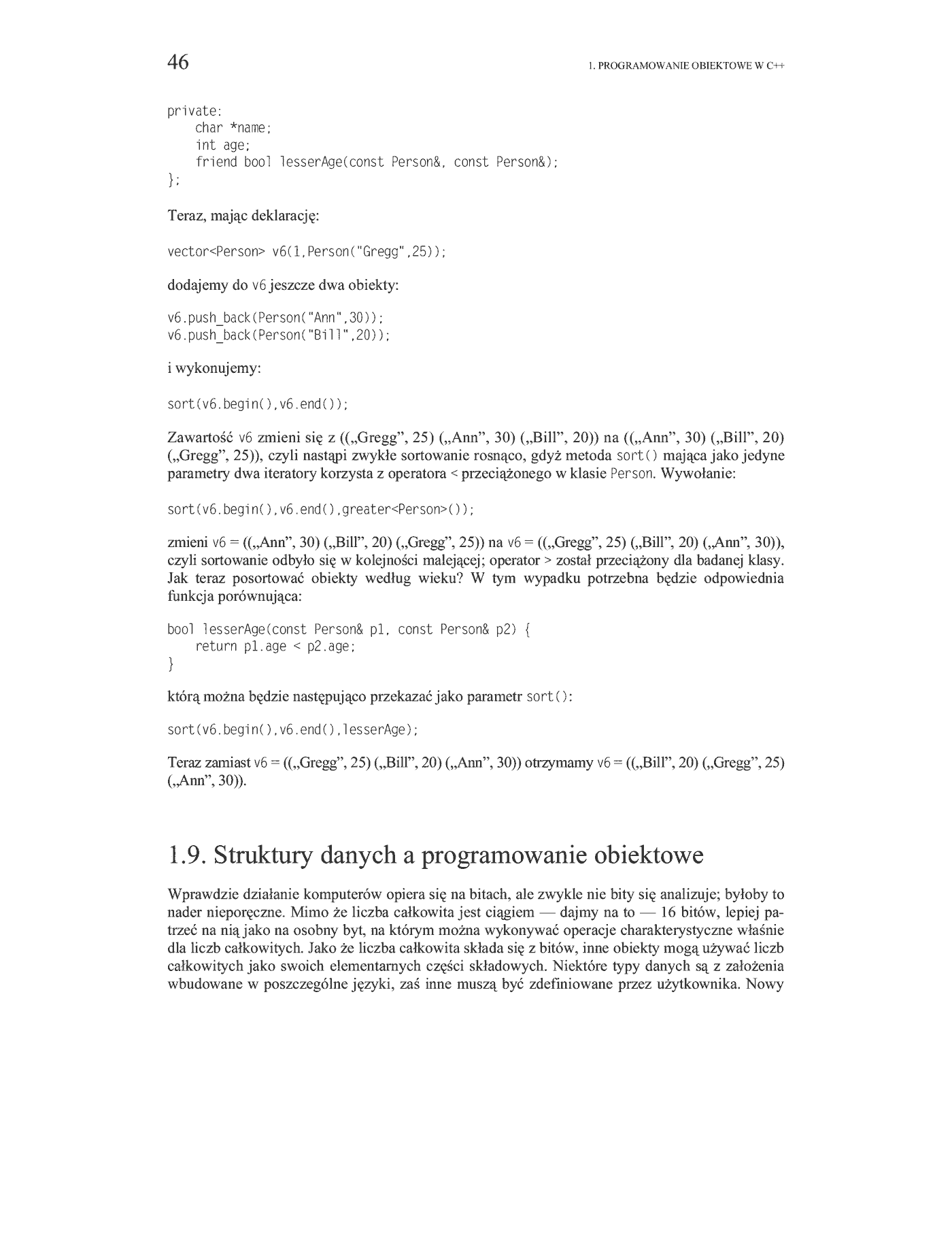 Fragment „C++. Algorytmy i struktury danych” — strona 39 z 53