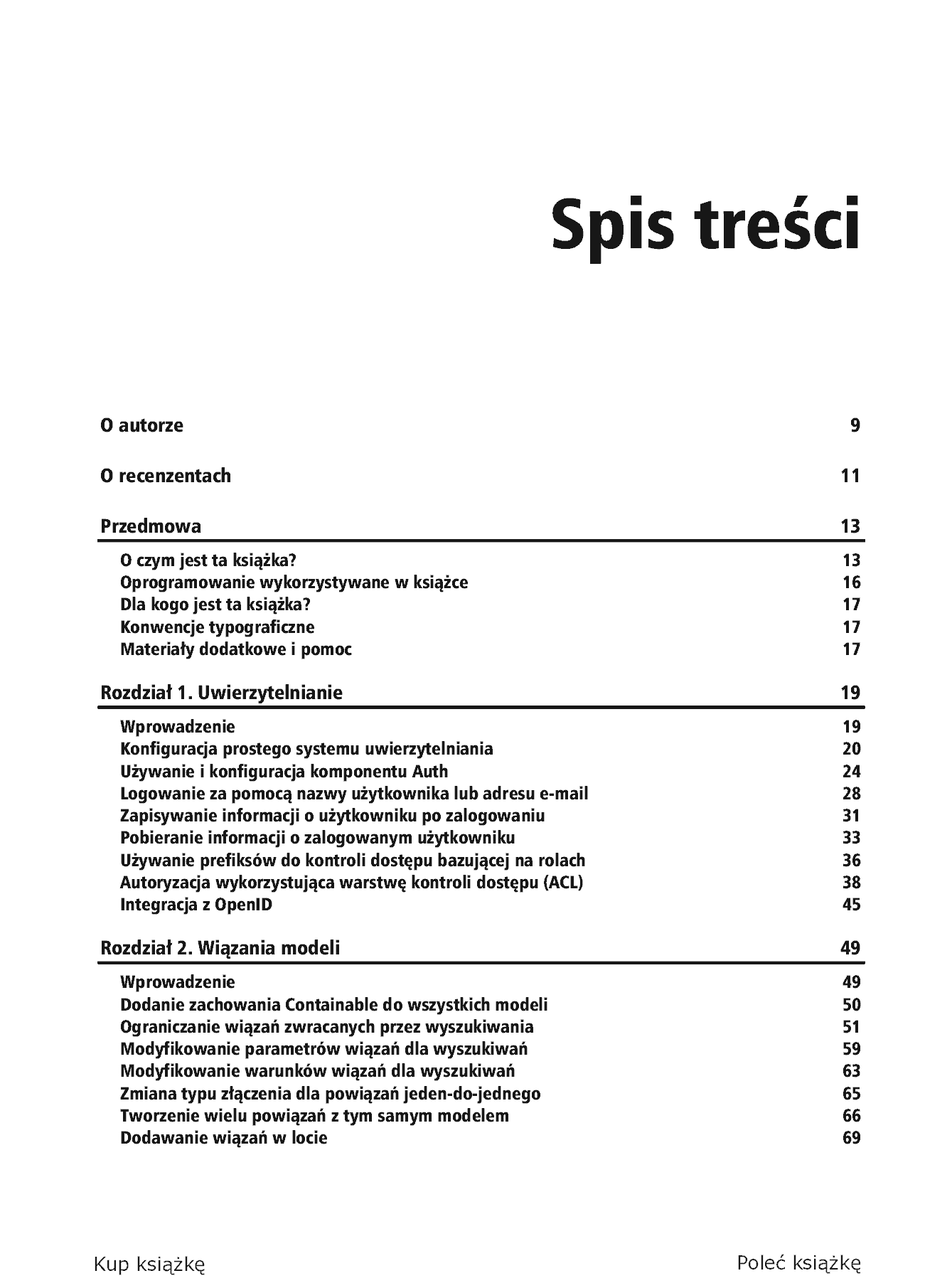 Fragment „CakePHP 1.3. Programowanie aplikacji. Receptury” — strona 3 z 35