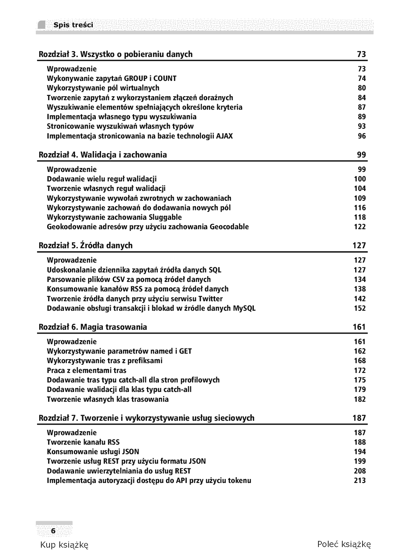 Fragment „CakePHP 1.3. Programowanie aplikacji. Receptury” — strona 4 z 35