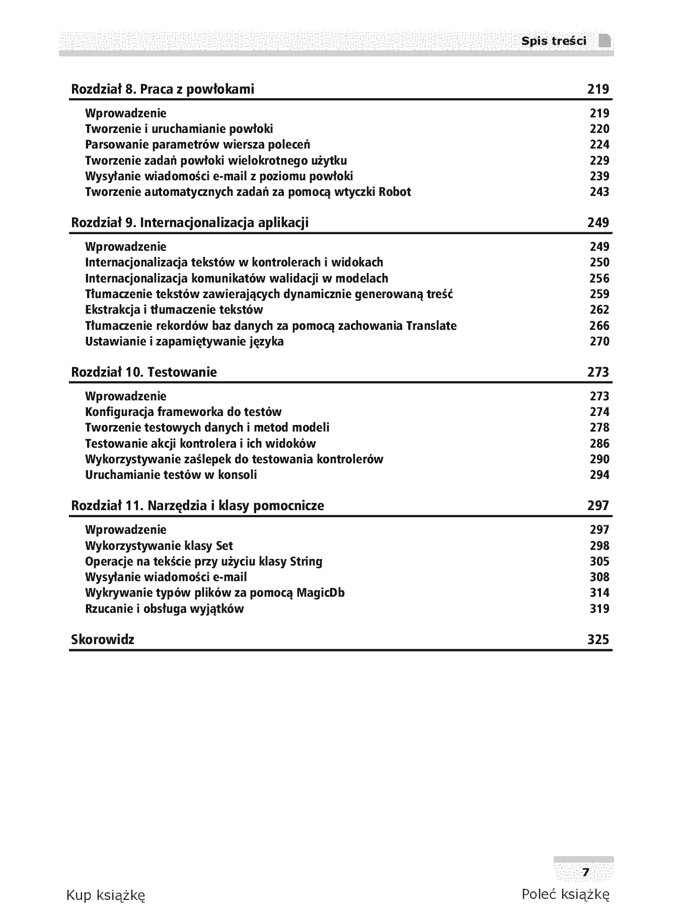 Fragment „CakePHP 1.3. Programowanie aplikacji. Receptury” — strona 5 z 35