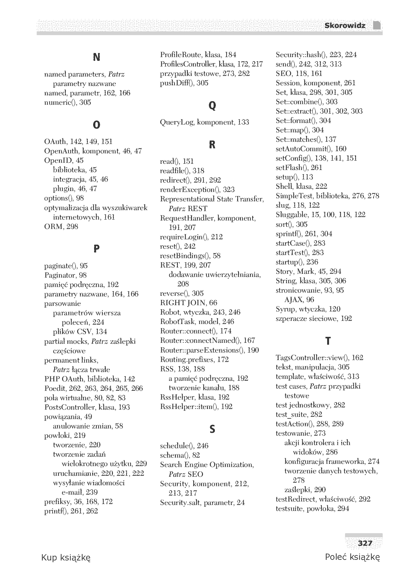 Fragment „CakePHP 1.3. Programowanie aplikacji. Receptury” — strona 32 z 35