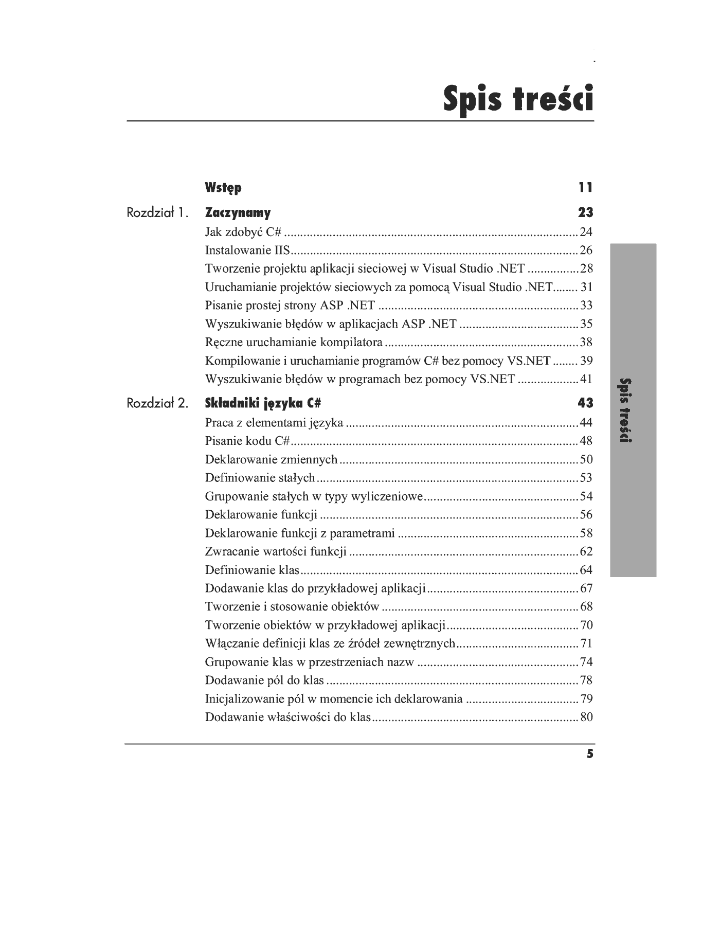 Fragment „C# i ASP.NET. Szybki start” — strona 2 z 37