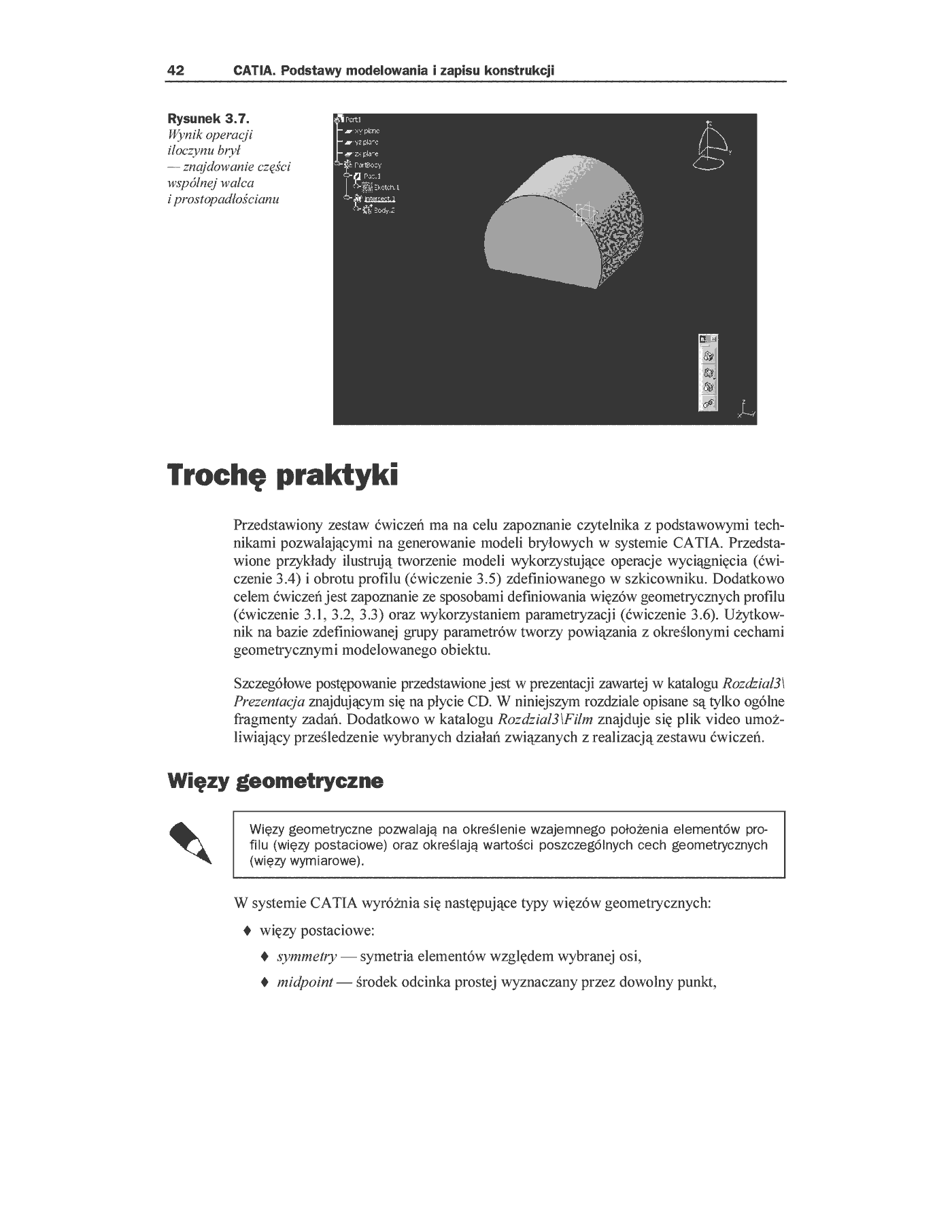 Fragment „CATIA. Podstawy modelowania i zapisu konstrukcji” — strona 10 z 11