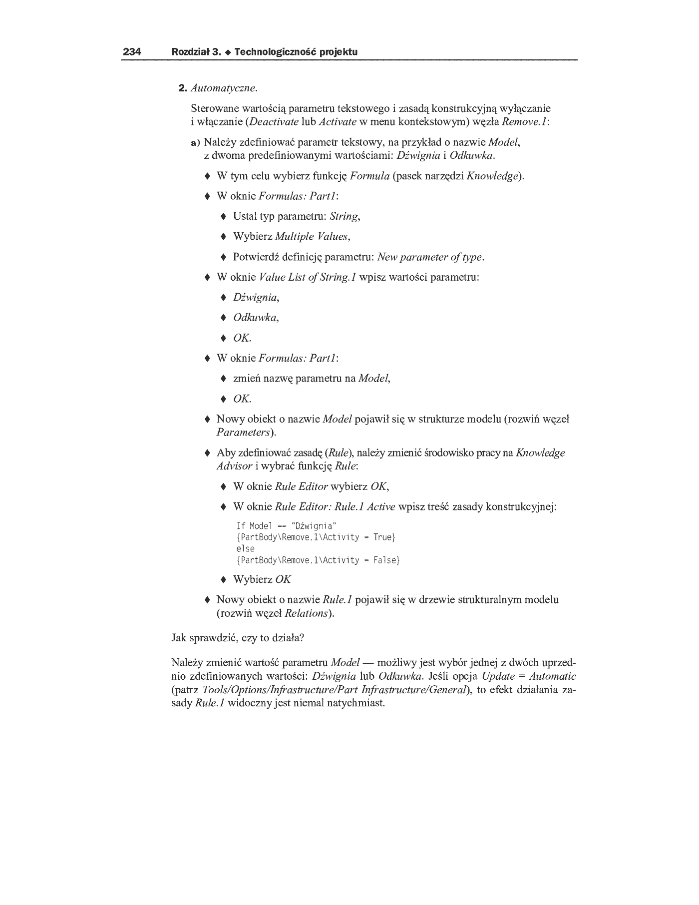 Fragment „CATIA V5. Przykłady efektywnego zastosowania systemu w projektowaniu mechanicznym” — strona 25 z 26