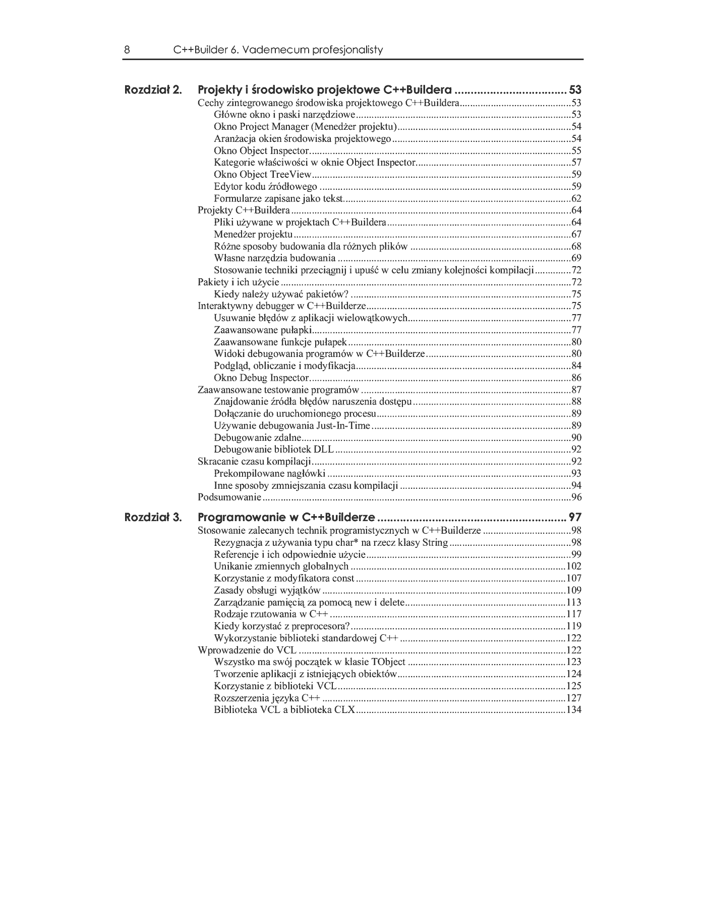 Fragment „C++ Builder 6. Vademecum profesjonalisty” — strona 5 z 100
