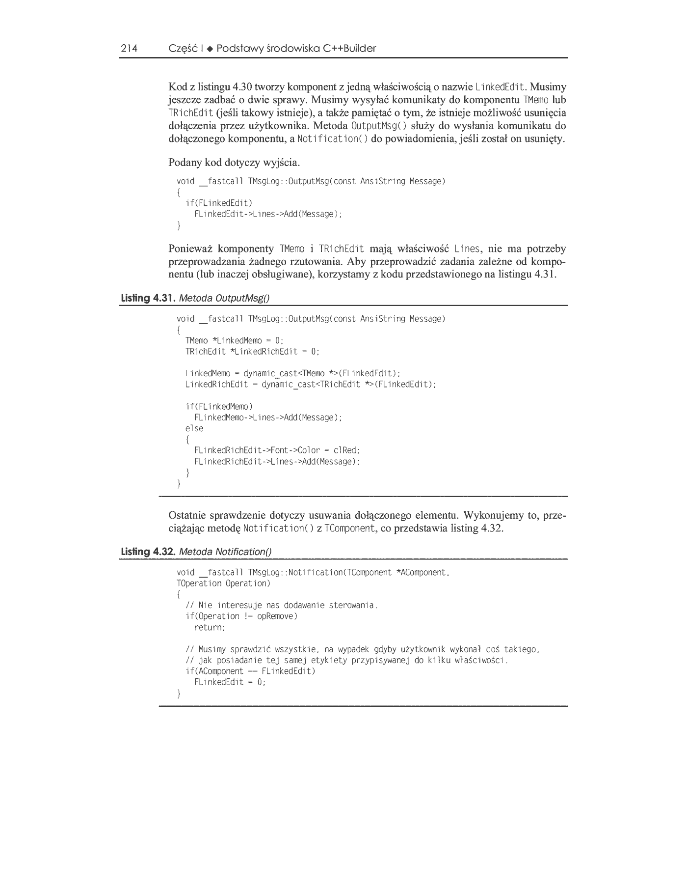 Fragment „C++ Builder 6. Vademecum profesjonalisty” — strona 45 z 100