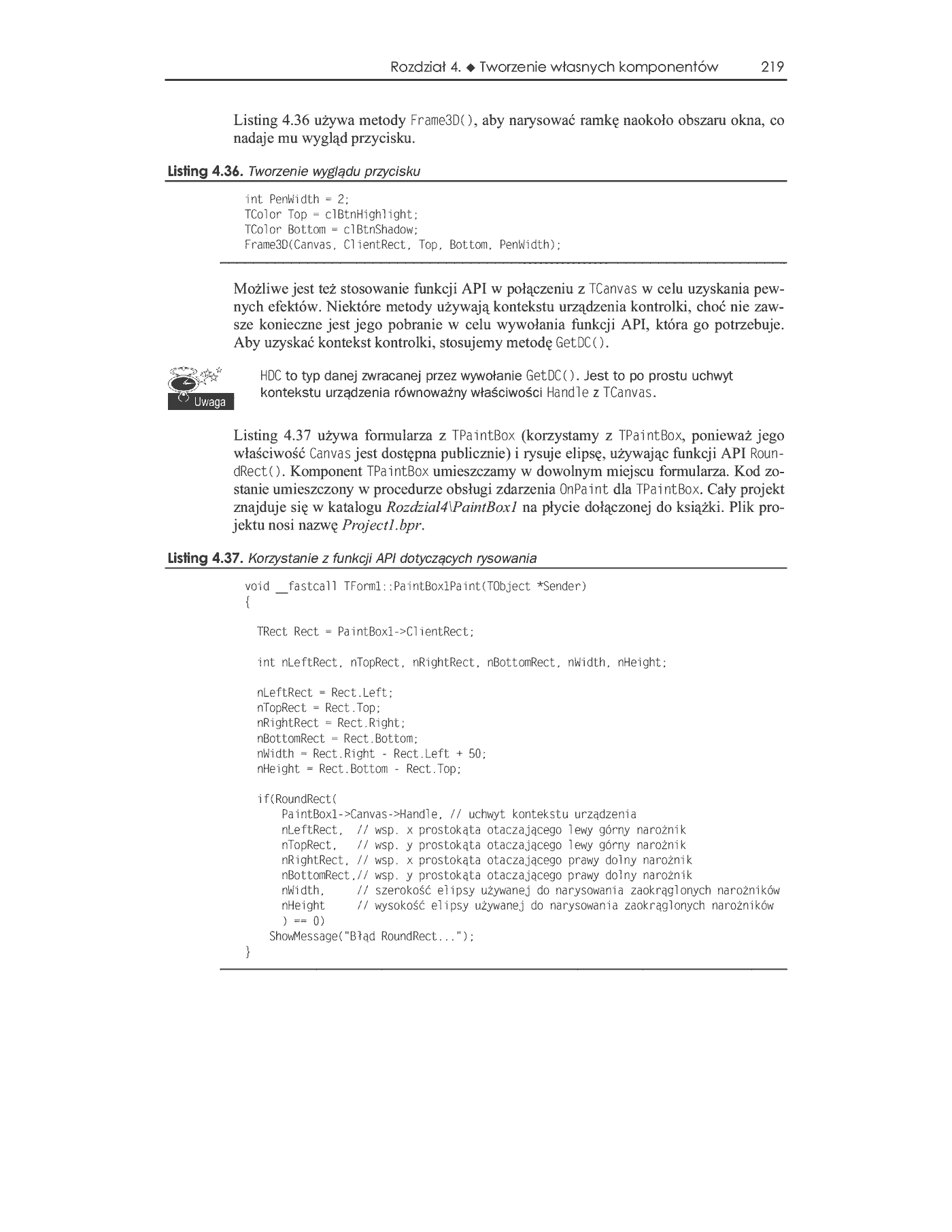 Fragment „C++ Builder 6. Vademecum profesjonalisty” — strona 50 z 100