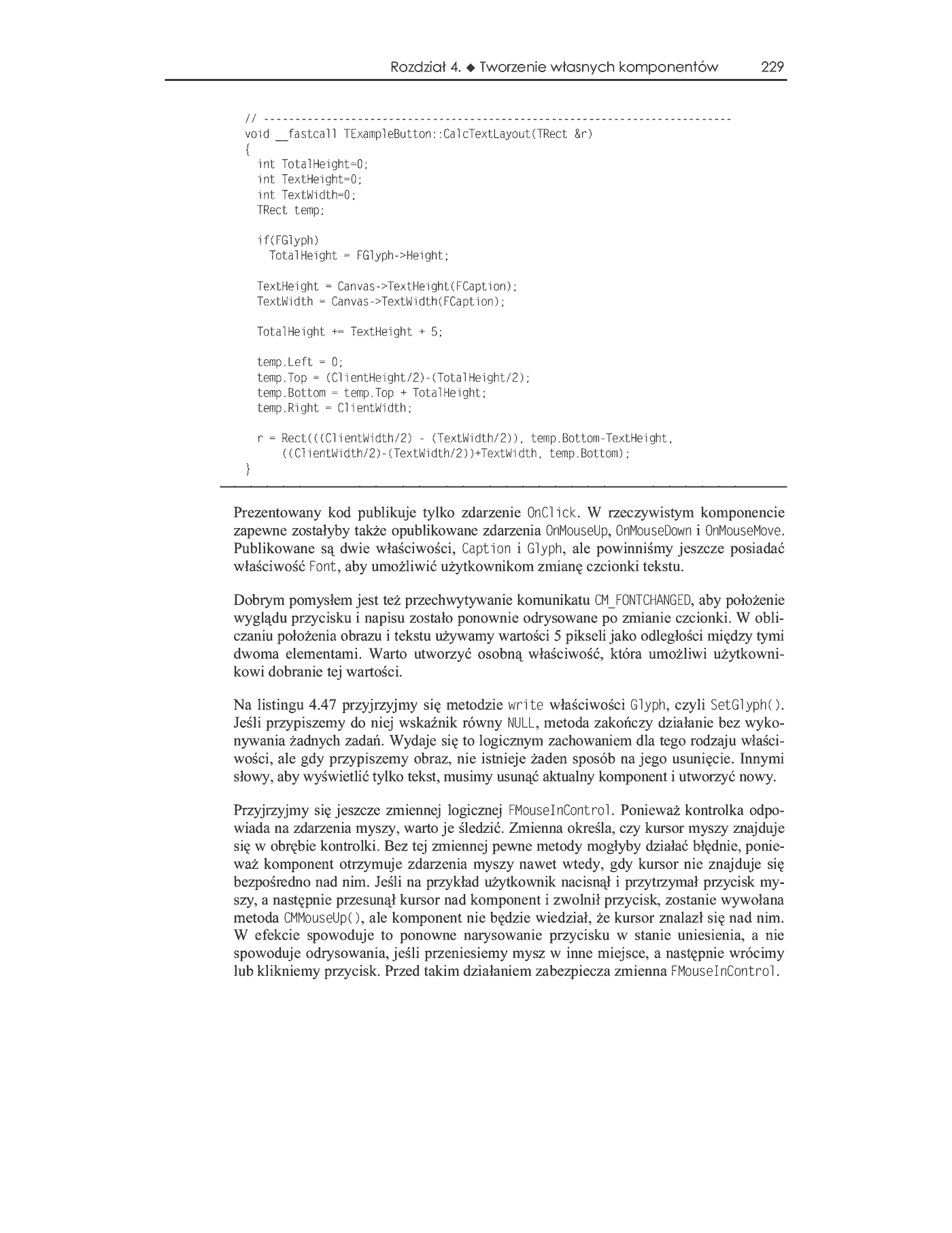 Fragment „C++ Builder 6. Vademecum profesjonalisty” — strona 60 z 100