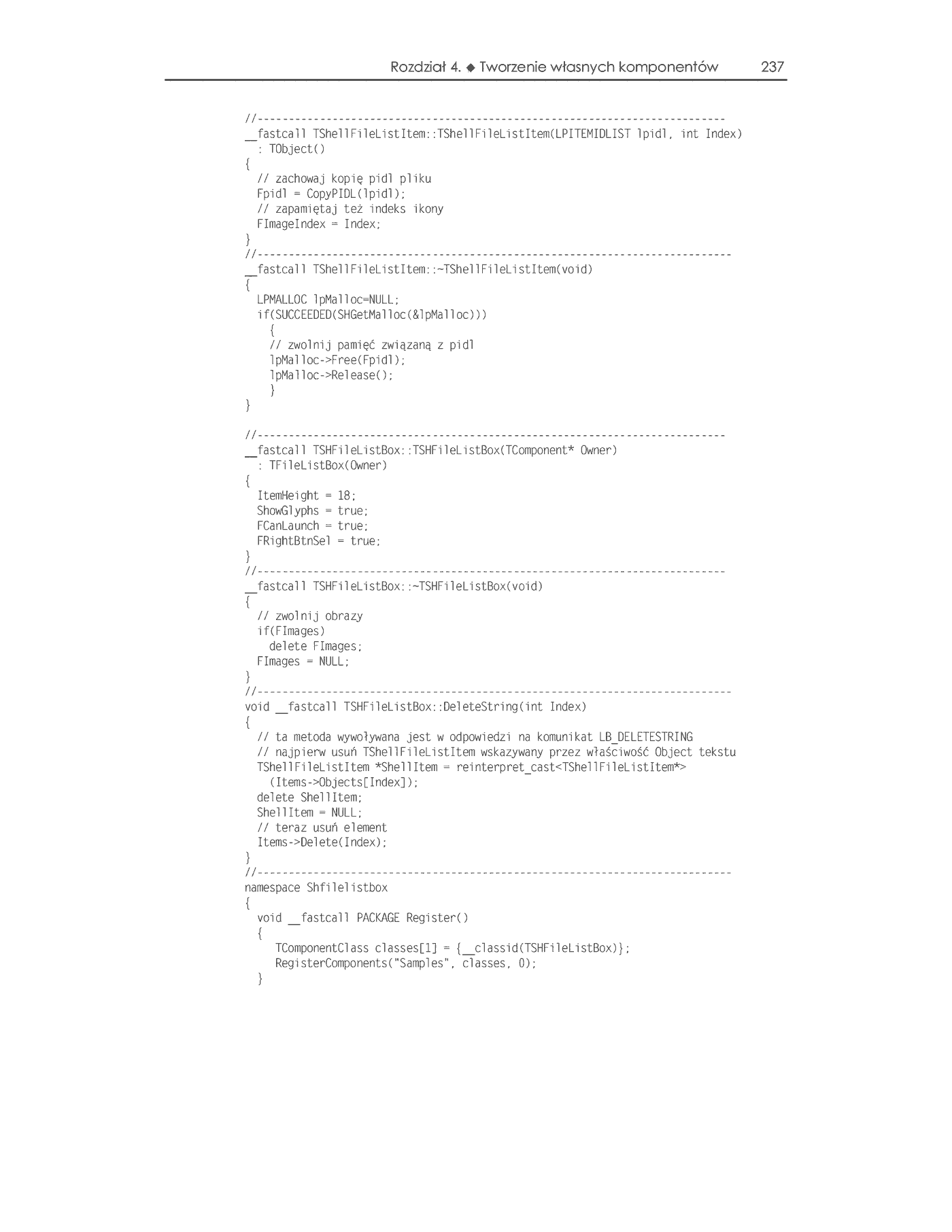 Fragment „C++ Builder 6. Vademecum profesjonalisty” — strona 68 z 100