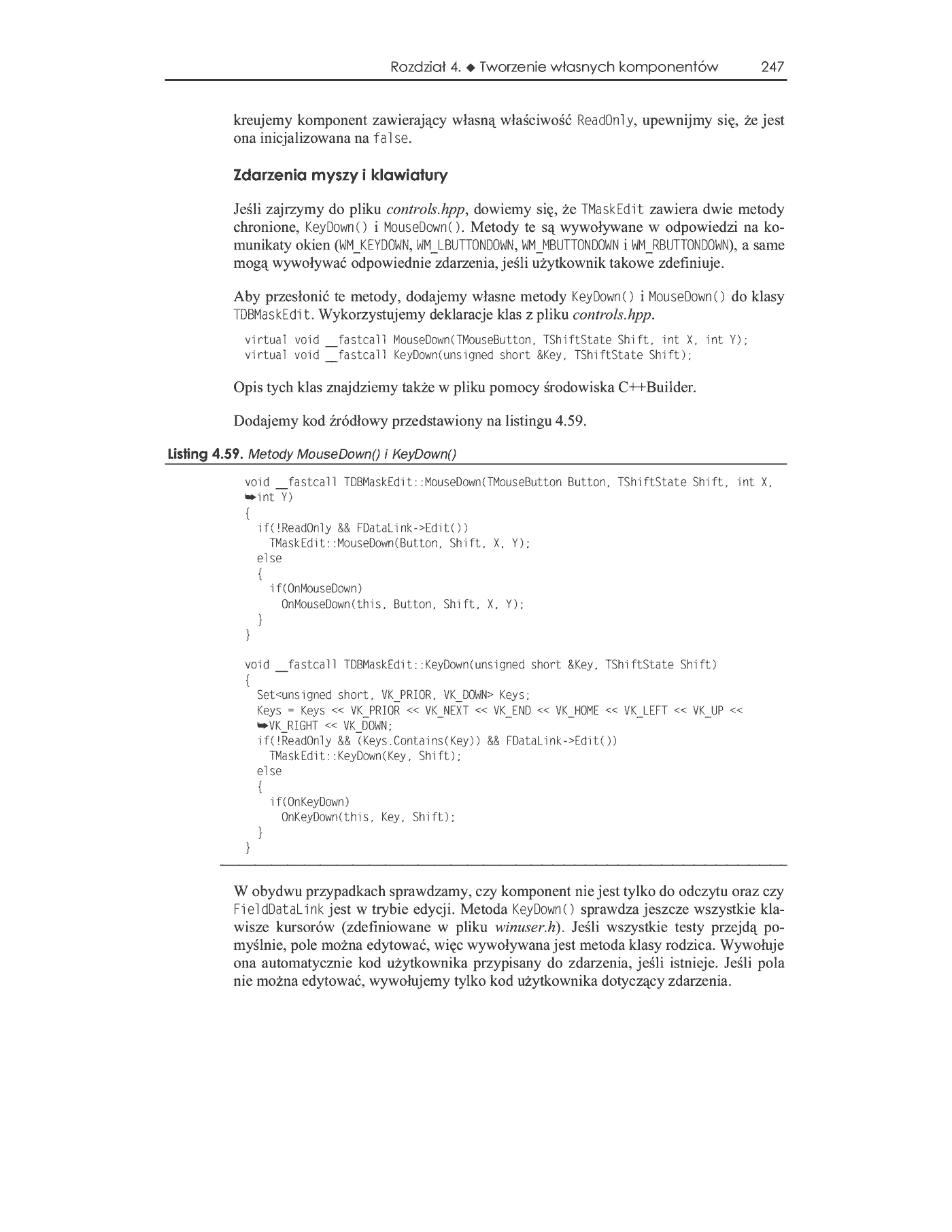 Fragment „C++ Builder 6. Vademecum profesjonalisty” — strona 78 z 100
