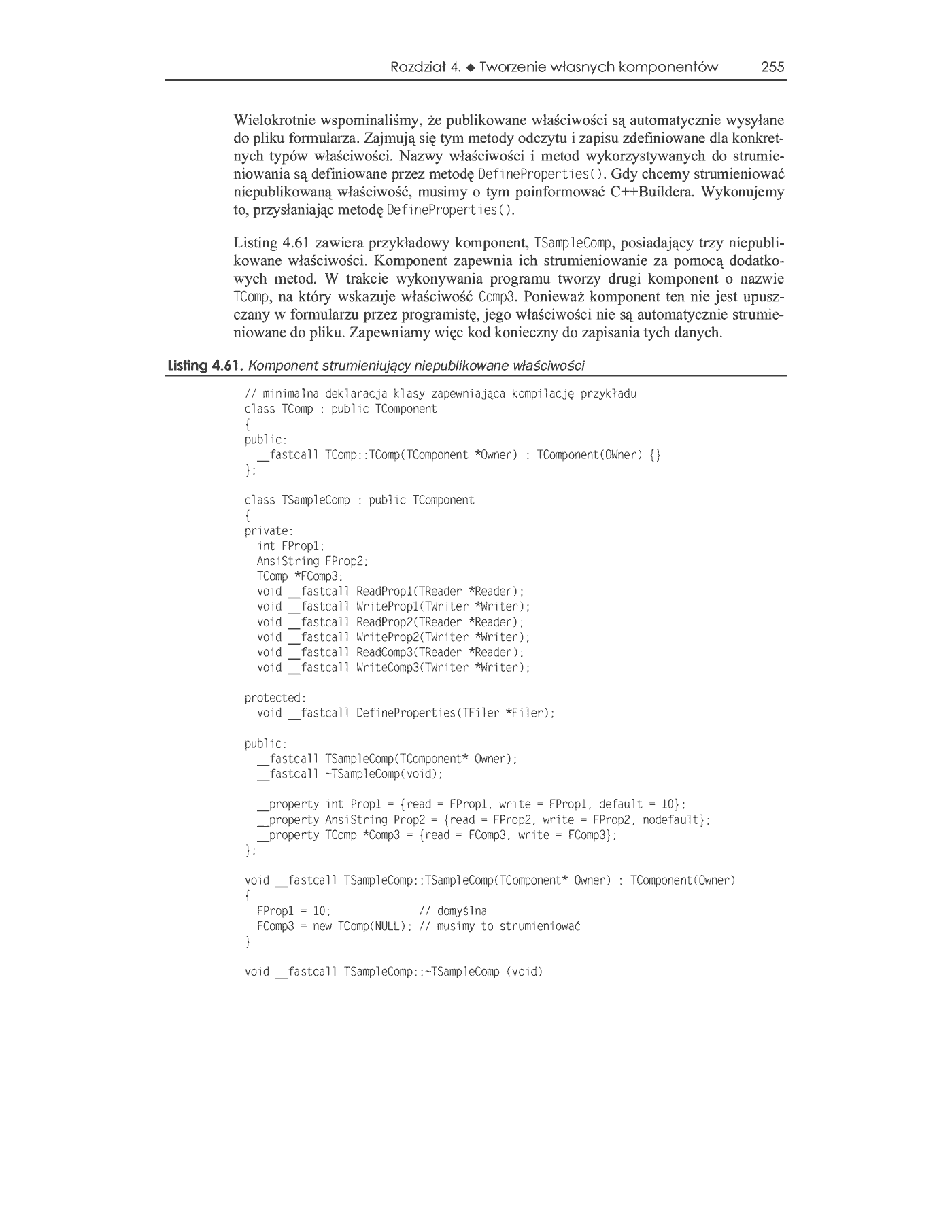 Fragment „C++ Builder 6. Vademecum profesjonalisty” — strona 86 z 100