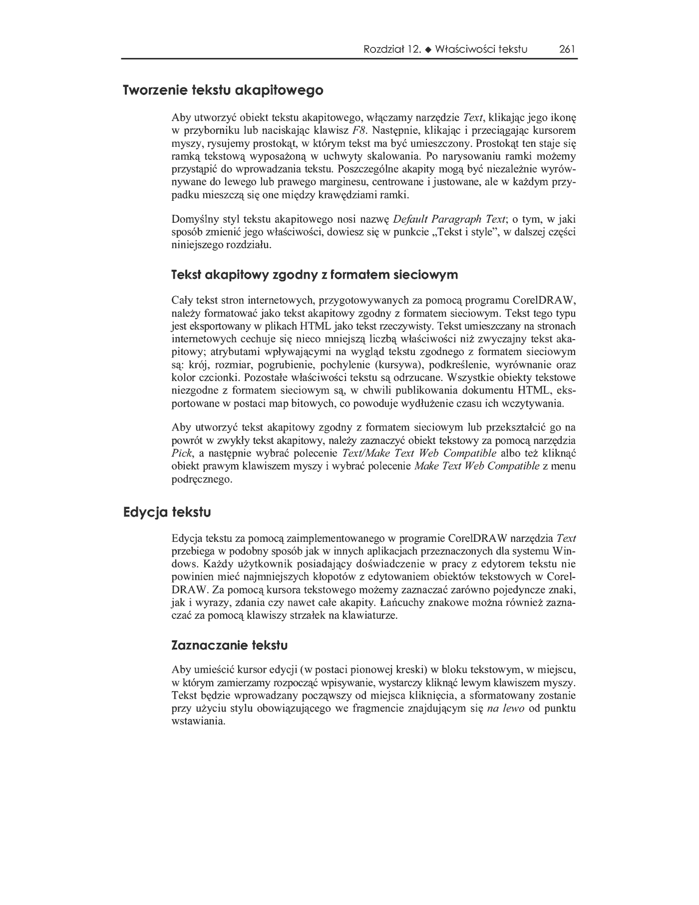 Fragment „CorelDRAW 12. Oficjalny podręcznik” — strona 16 z 41