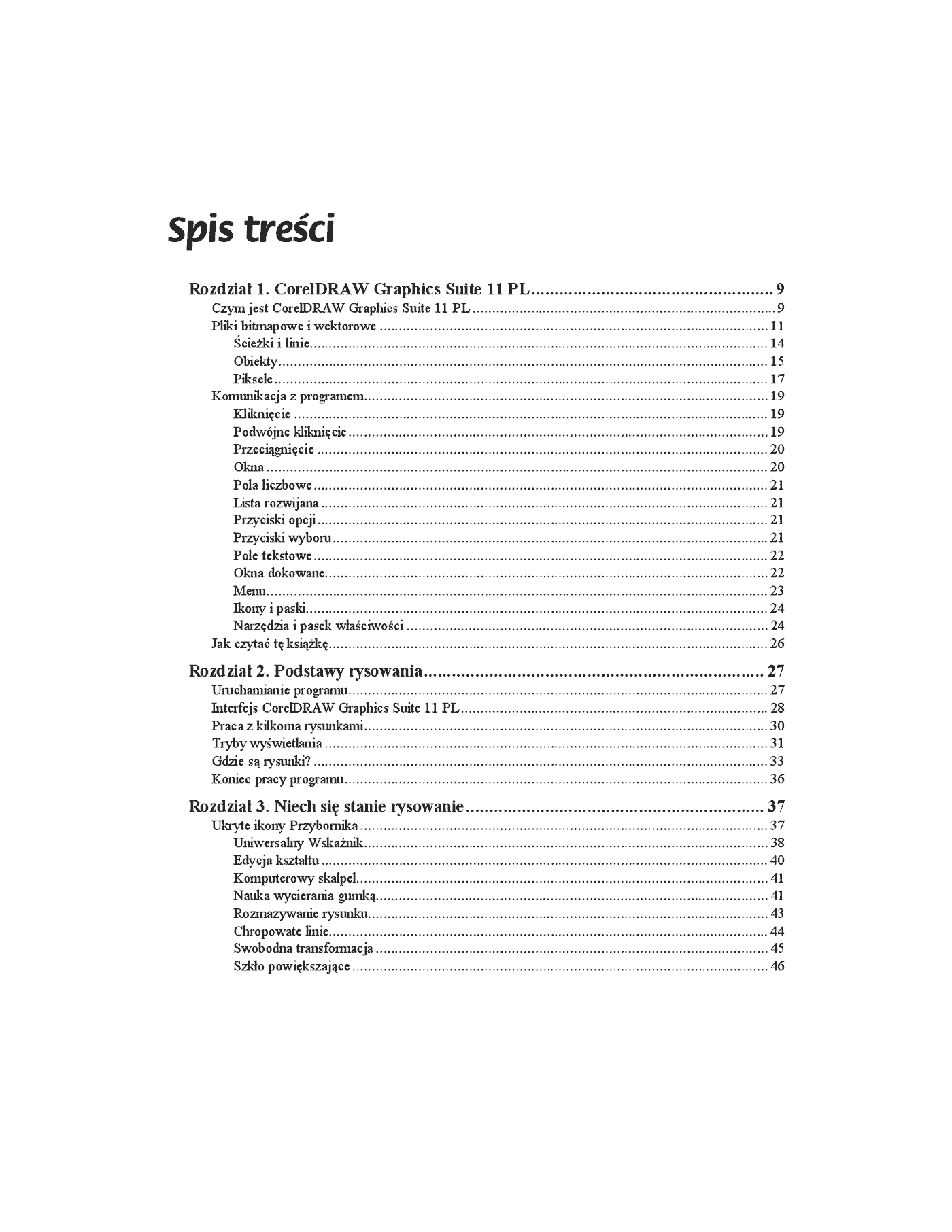 Fragment „CorelDRAW Graphics Suite 11 PL. Kompendium” — strona 2 z 17