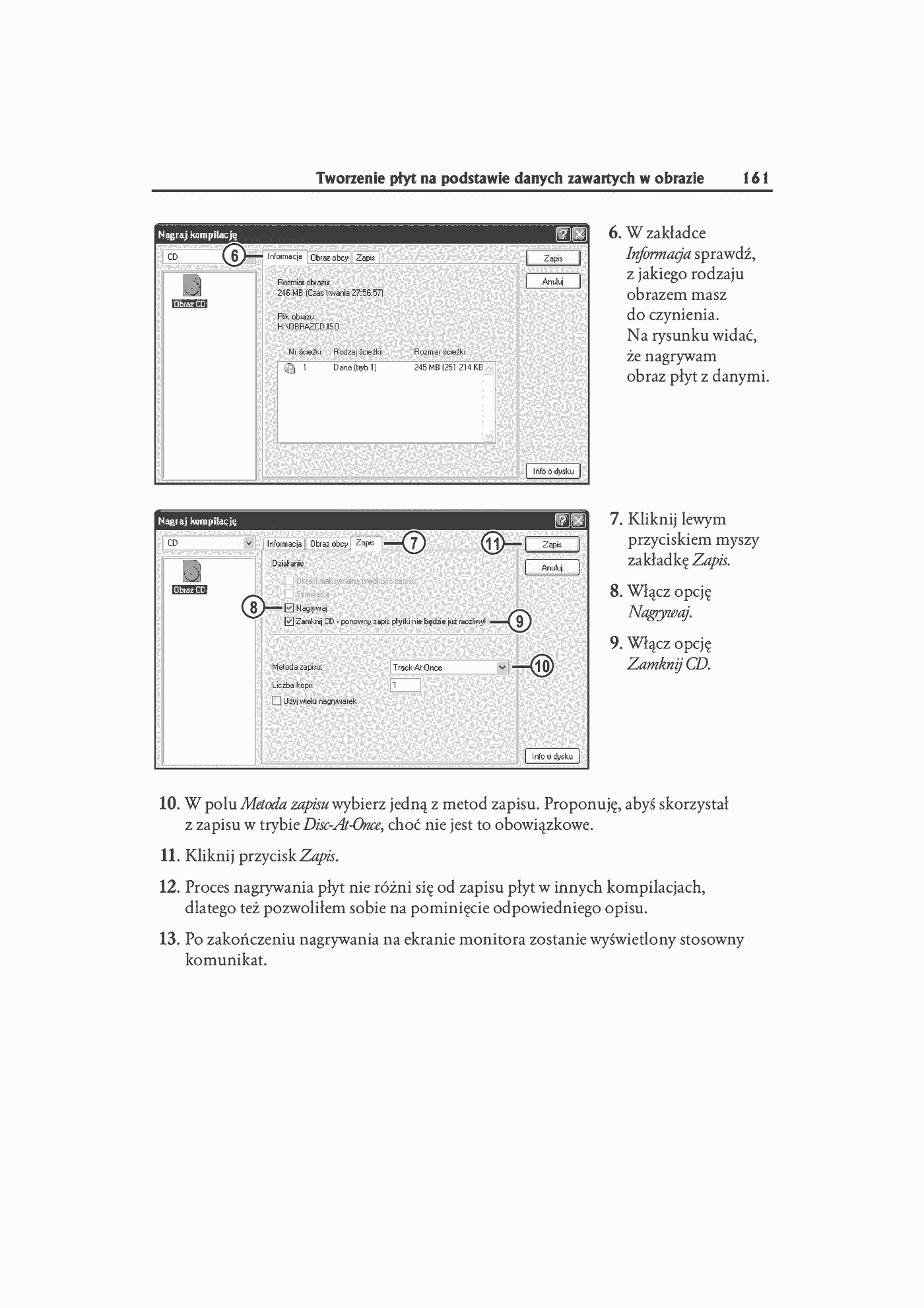 Fragment „Nagrywanie płyt CD i DVD. Kurs” — strona 10 z 18