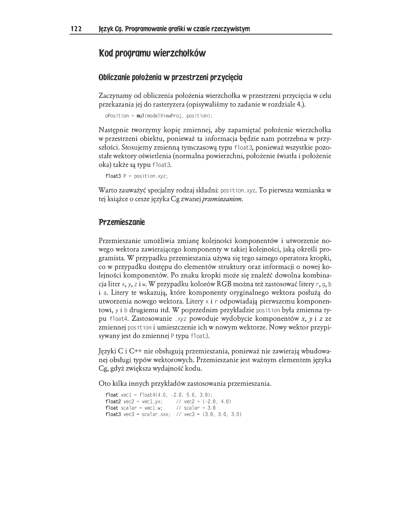 Fragment „Język Cg. Programowanie grafiki w czasie rzeczywistym” — strona 20 z 45