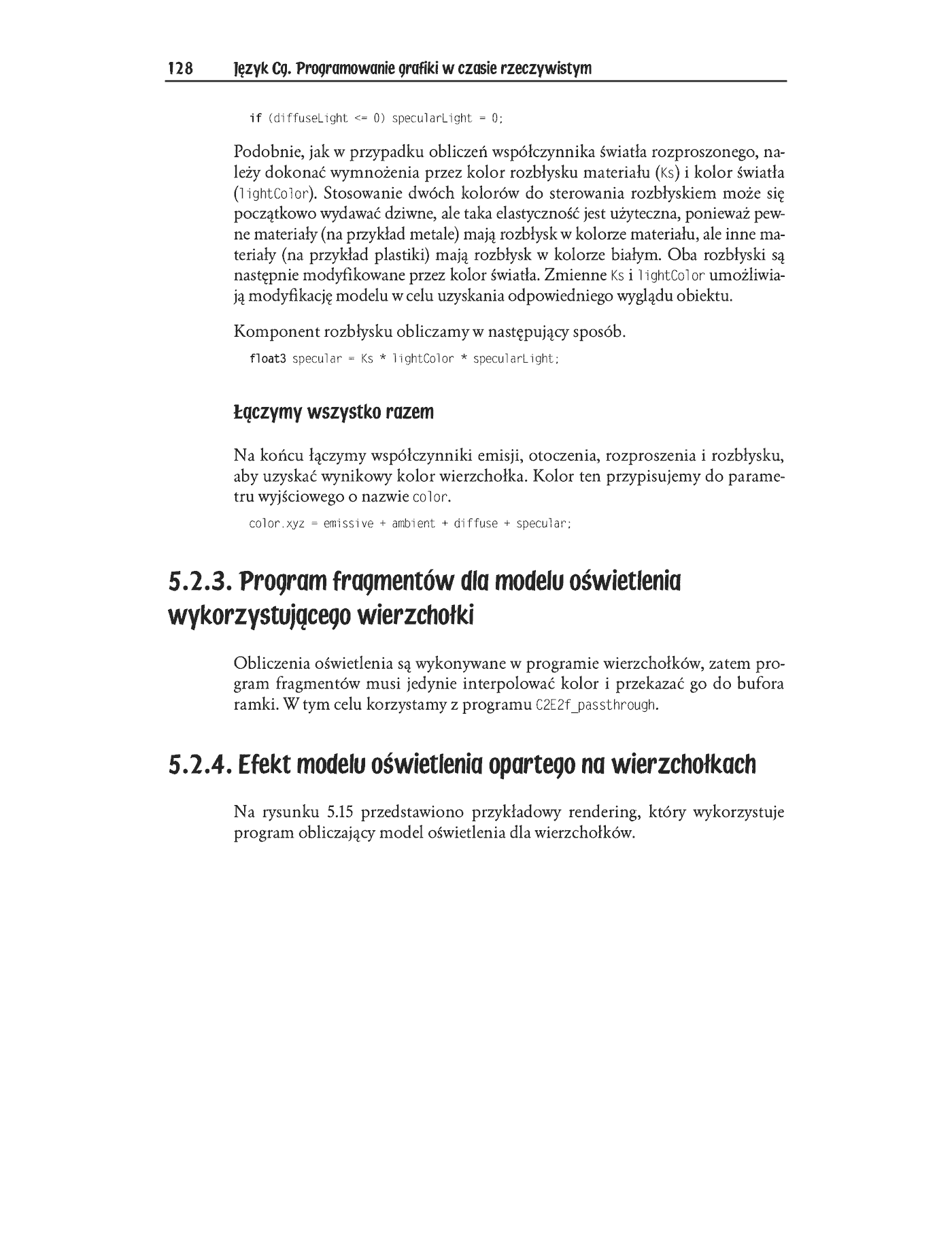 Fragment „Język Cg. Programowanie grafiki w czasie rzeczywistym” — strona 26 z 45
