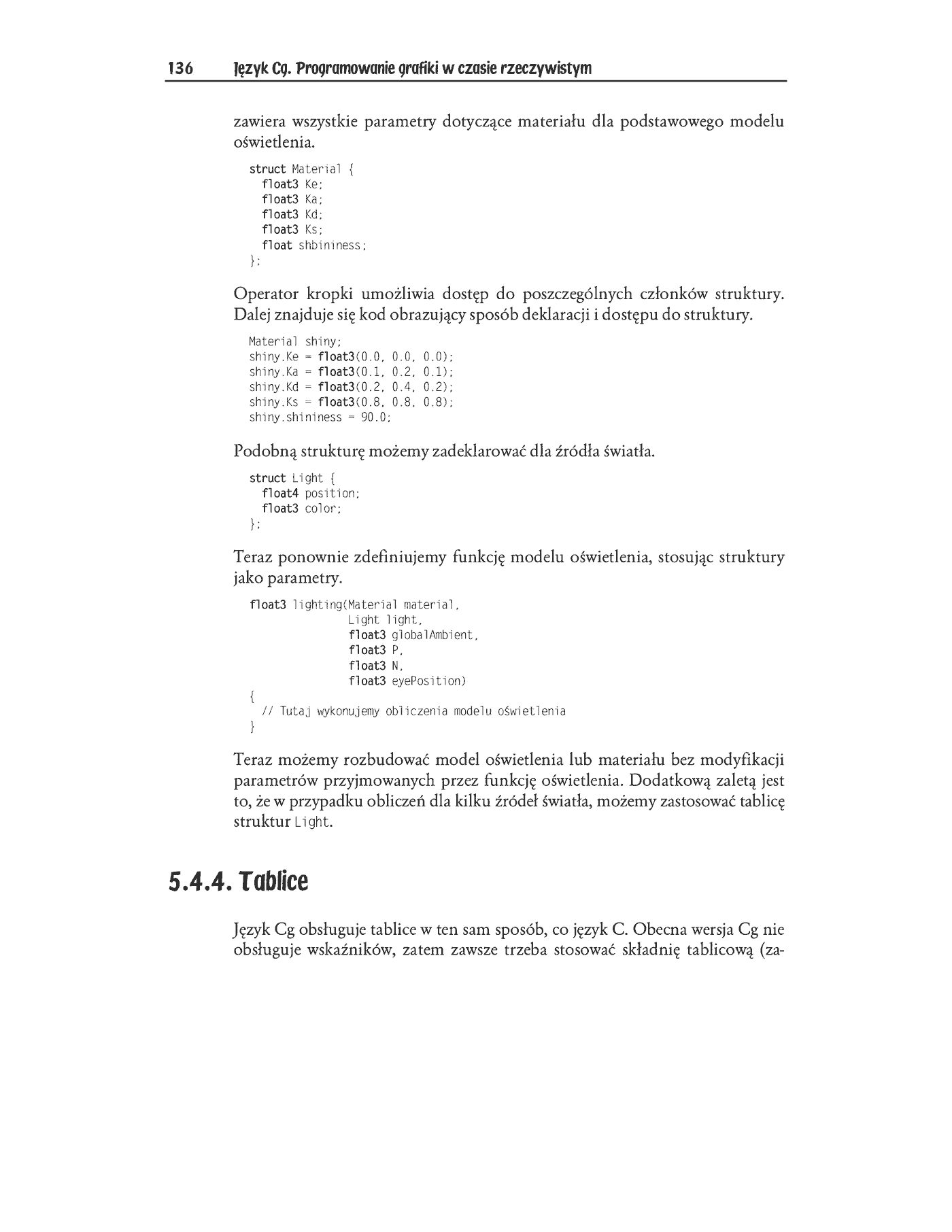 Fragment „Język Cg. Programowanie grafiki w czasie rzeczywistym” — strona 34 z 45