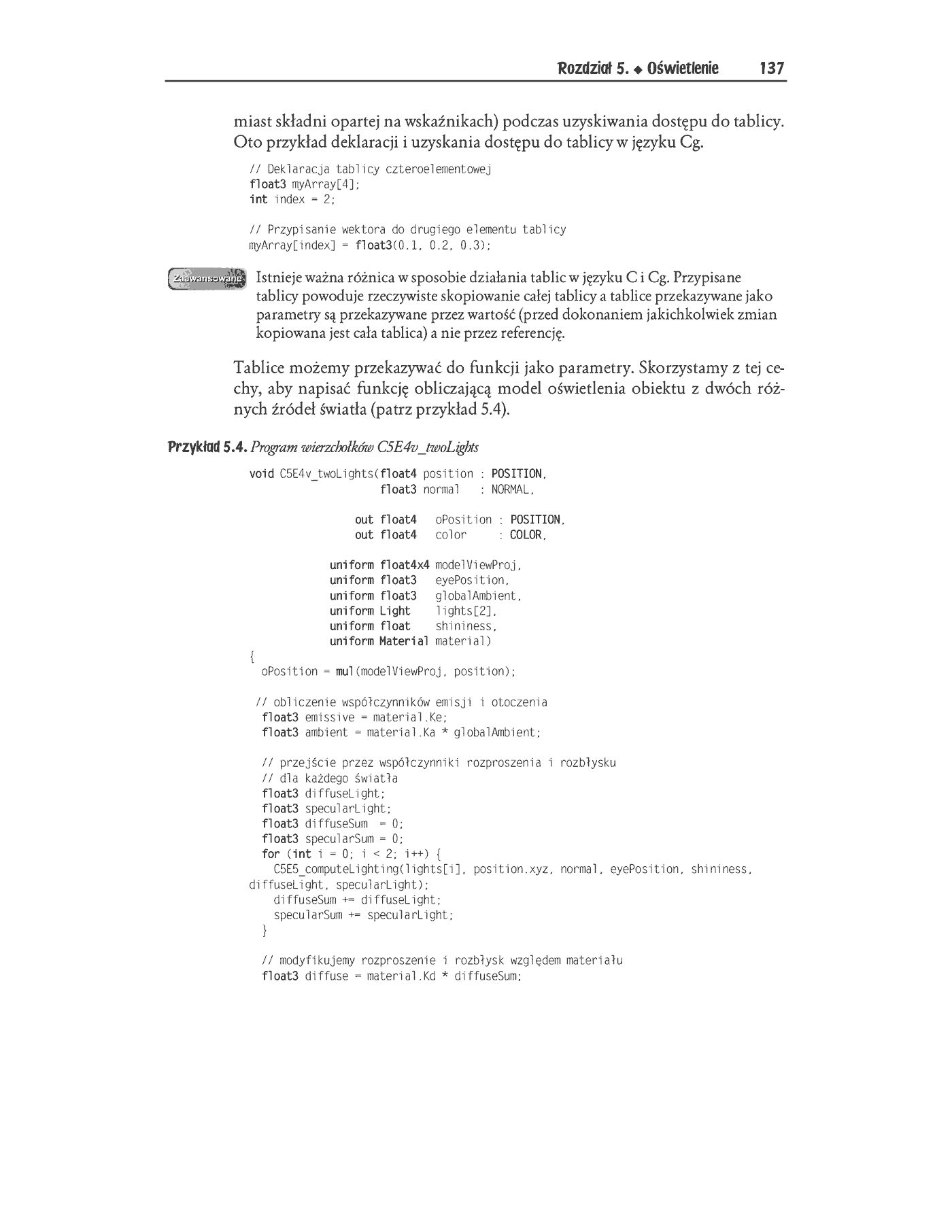 Fragment „Język Cg. Programowanie grafiki w czasie rzeczywistym” — strona 35 z 45
