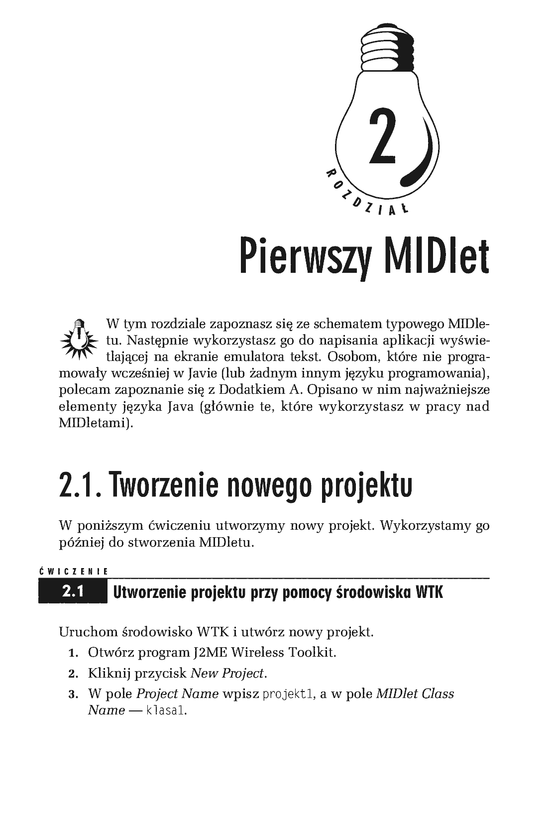 Fragment „J2ME. Java dla urządzeń mobilnych. Ćwiczenia” — strona 5 z 14