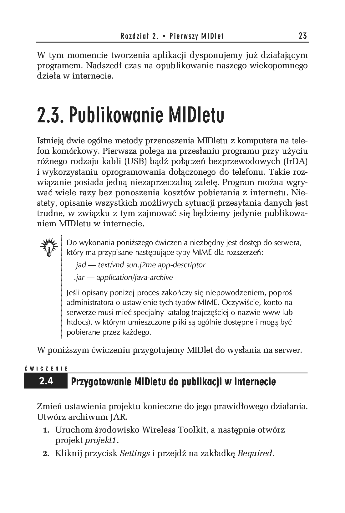 Fragment „J2ME. Java dla urządzeń mobilnych. Ćwiczenia” — strona 11 z 14
